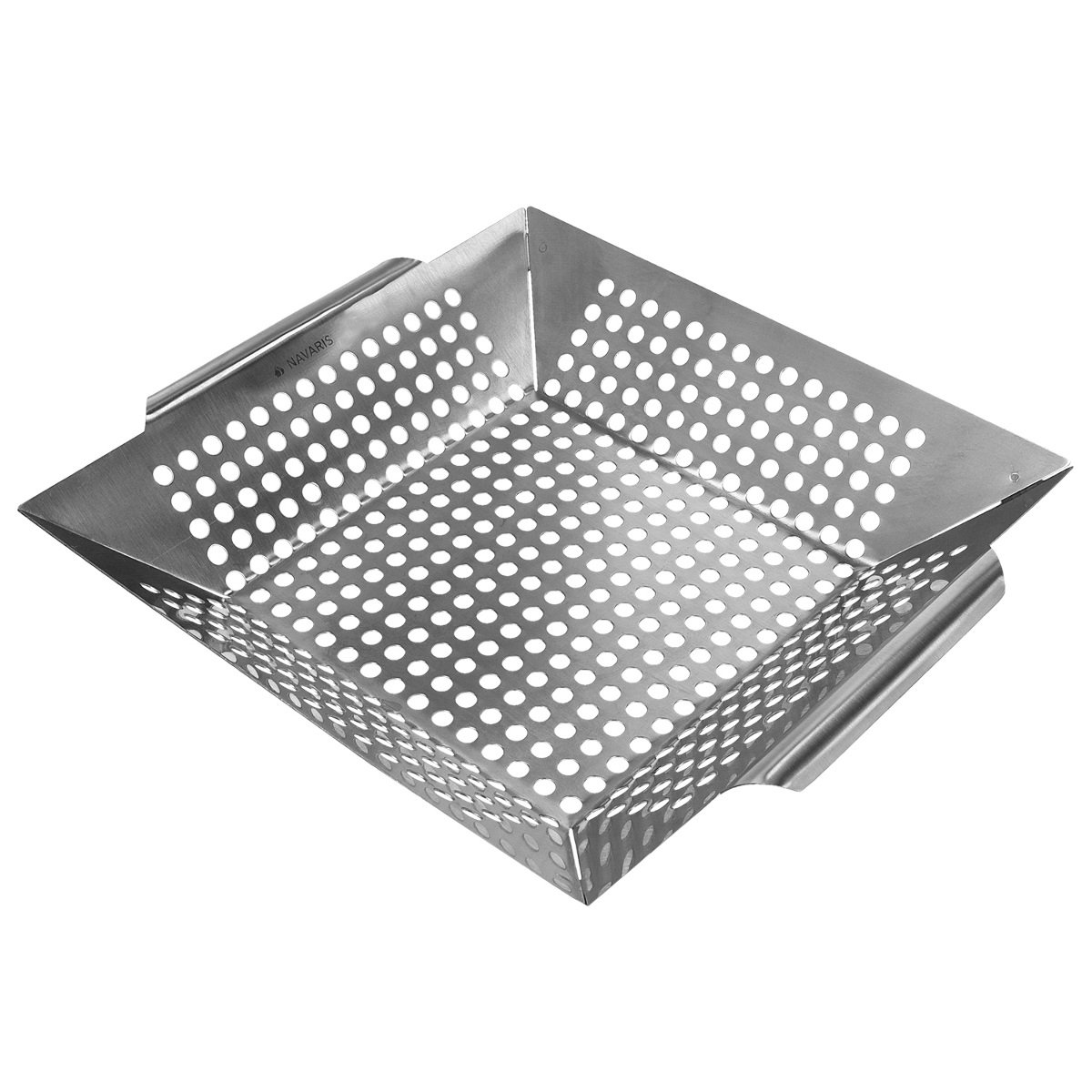 navaris-grillpfanne-edelstahl-35x30x6-cm-grillkorb-gelocht image 7