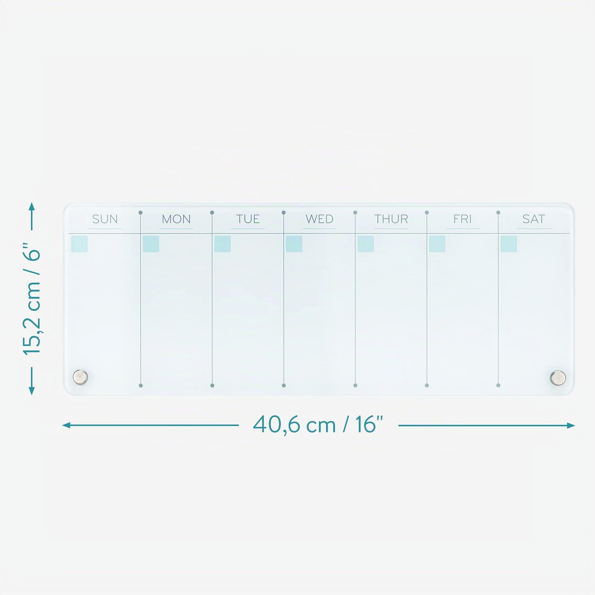 navaris-wochenplaner-glas-abwischbar-40-5cm-mit-marker image 6