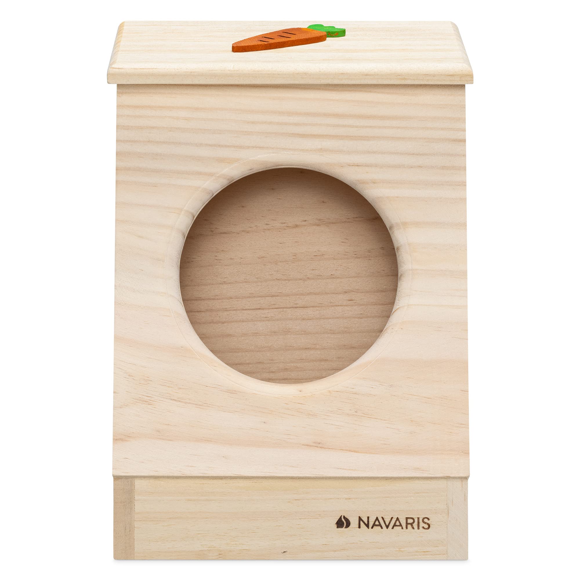 navaris-heuspender-holz-kaninchen-heuraufe-karotten-design image 6