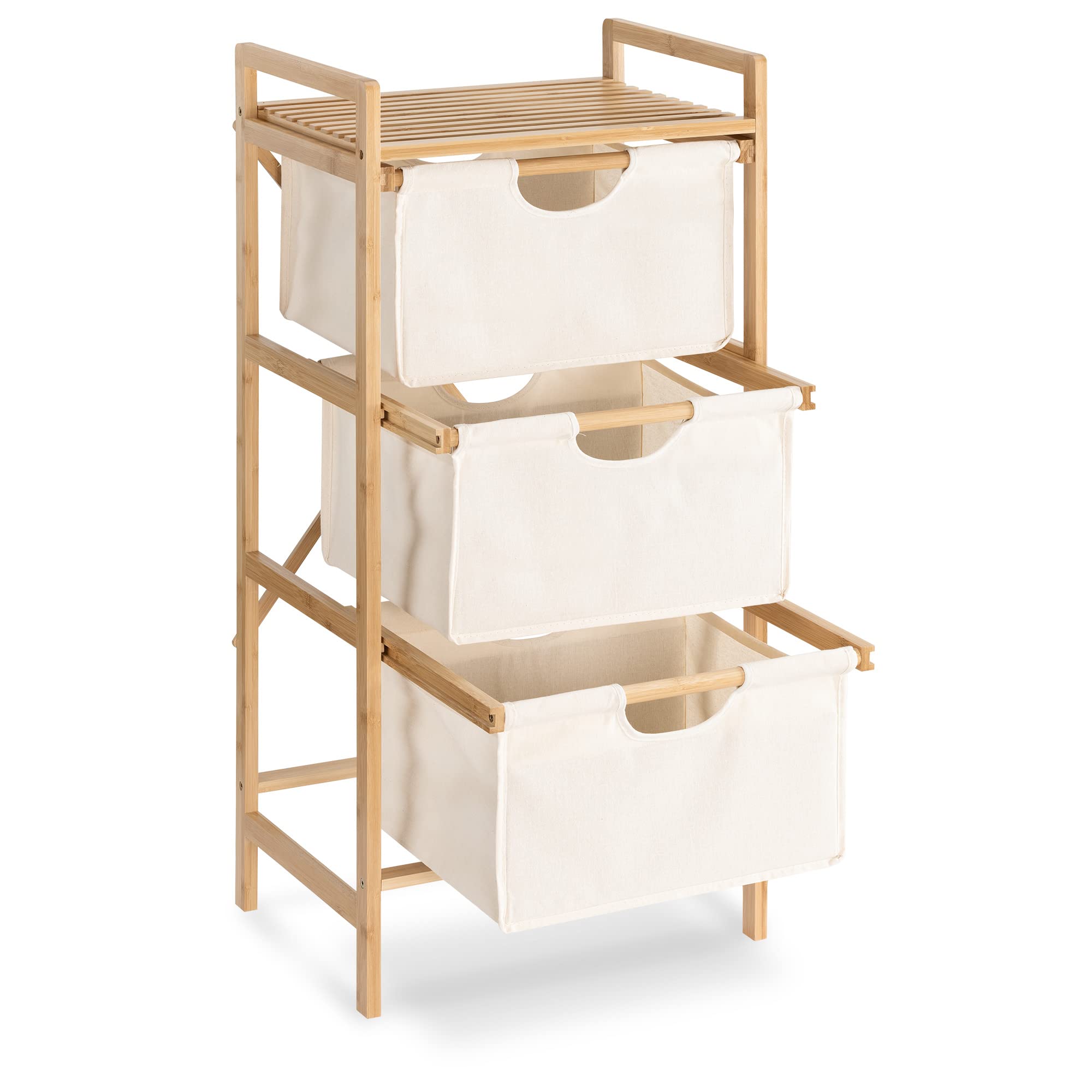 navaris-living-badregal-bambus-w-schekorb-96x44x33cm-wei-3-f-cher image 1