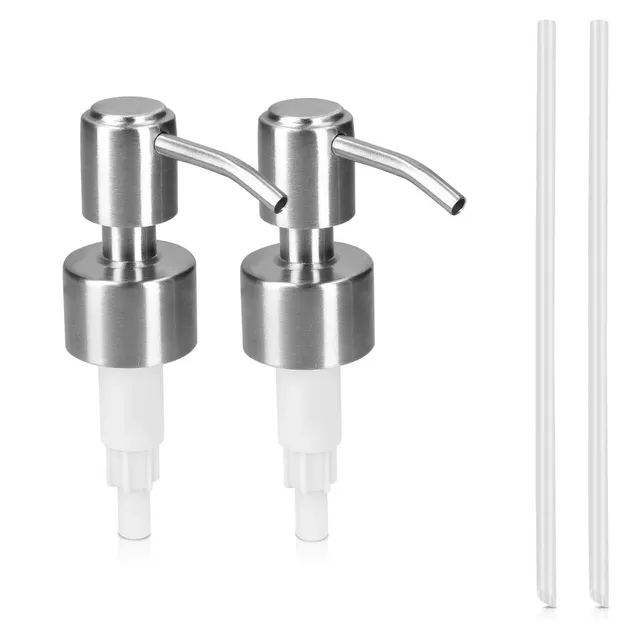 navaris-seifenpumpe-edelstahl-dosierpumpe-2er-set-20-cm image 1
