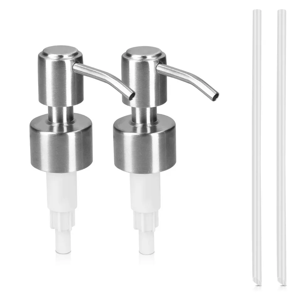 navaris-seifenpumpe-edelstahl-dosierpumpe-2er-set-20-cm image 1