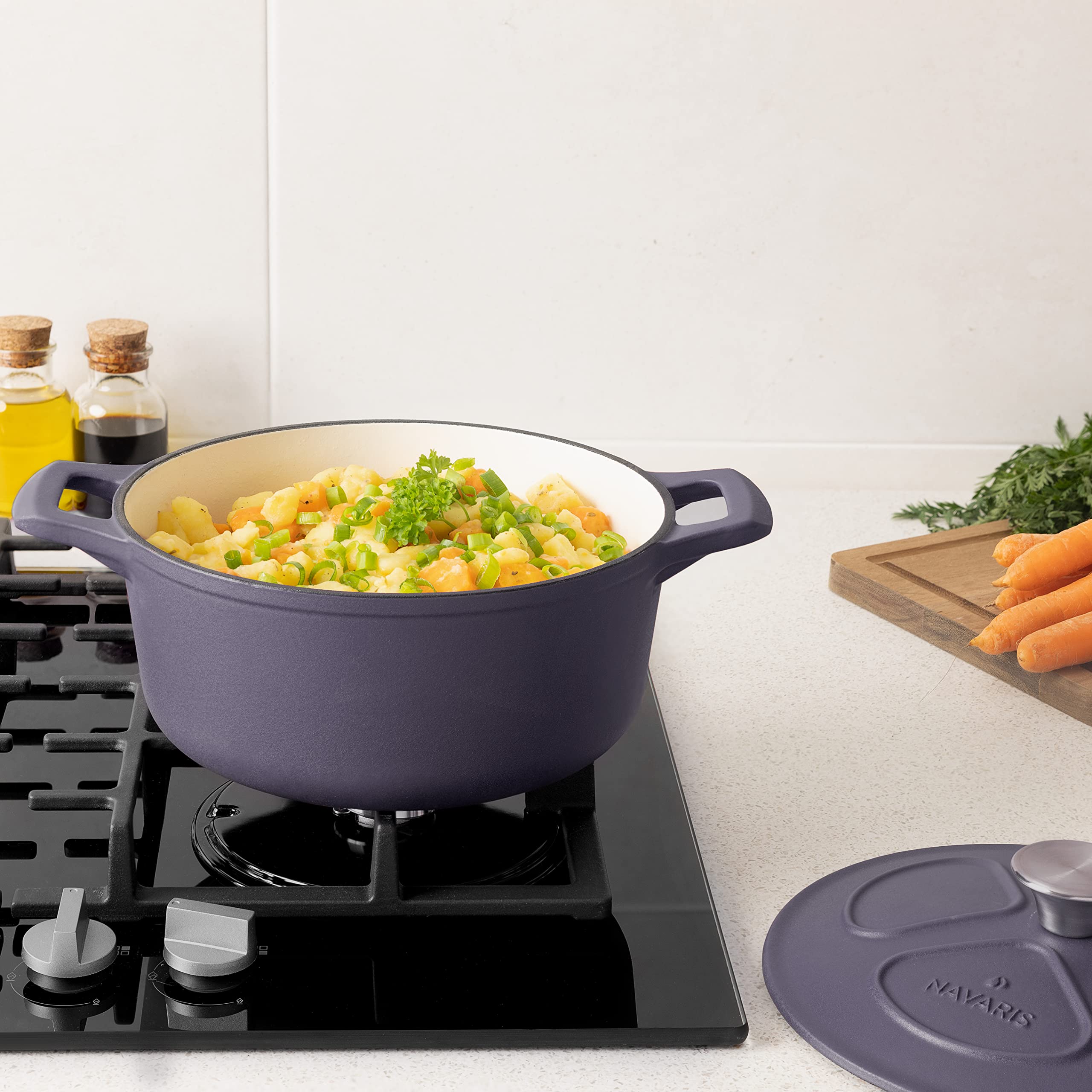 navaris-kitchen-gusseisentopf-br-ter-3-5l-24-cm-emailliert-2 image 2