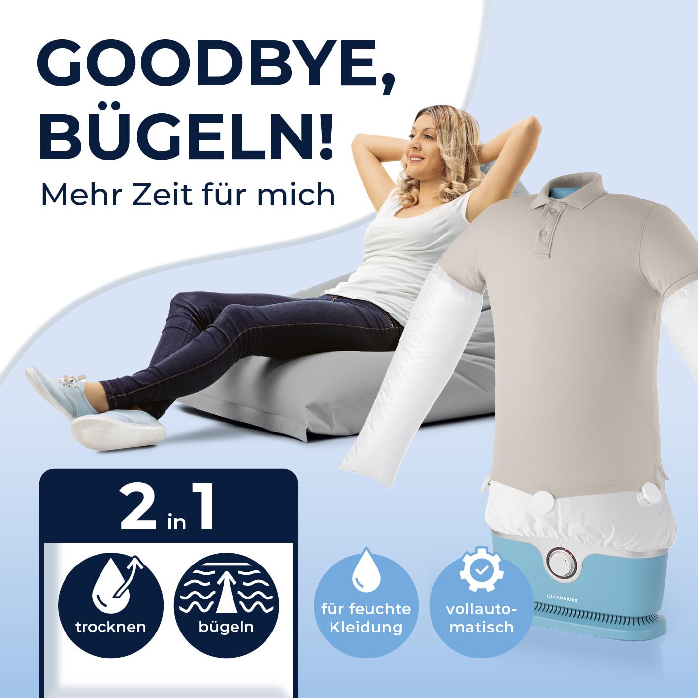 cleanmaxx-hemdenb-gler-pro-b-gelpuppe-blau-1800w-hemden image 2