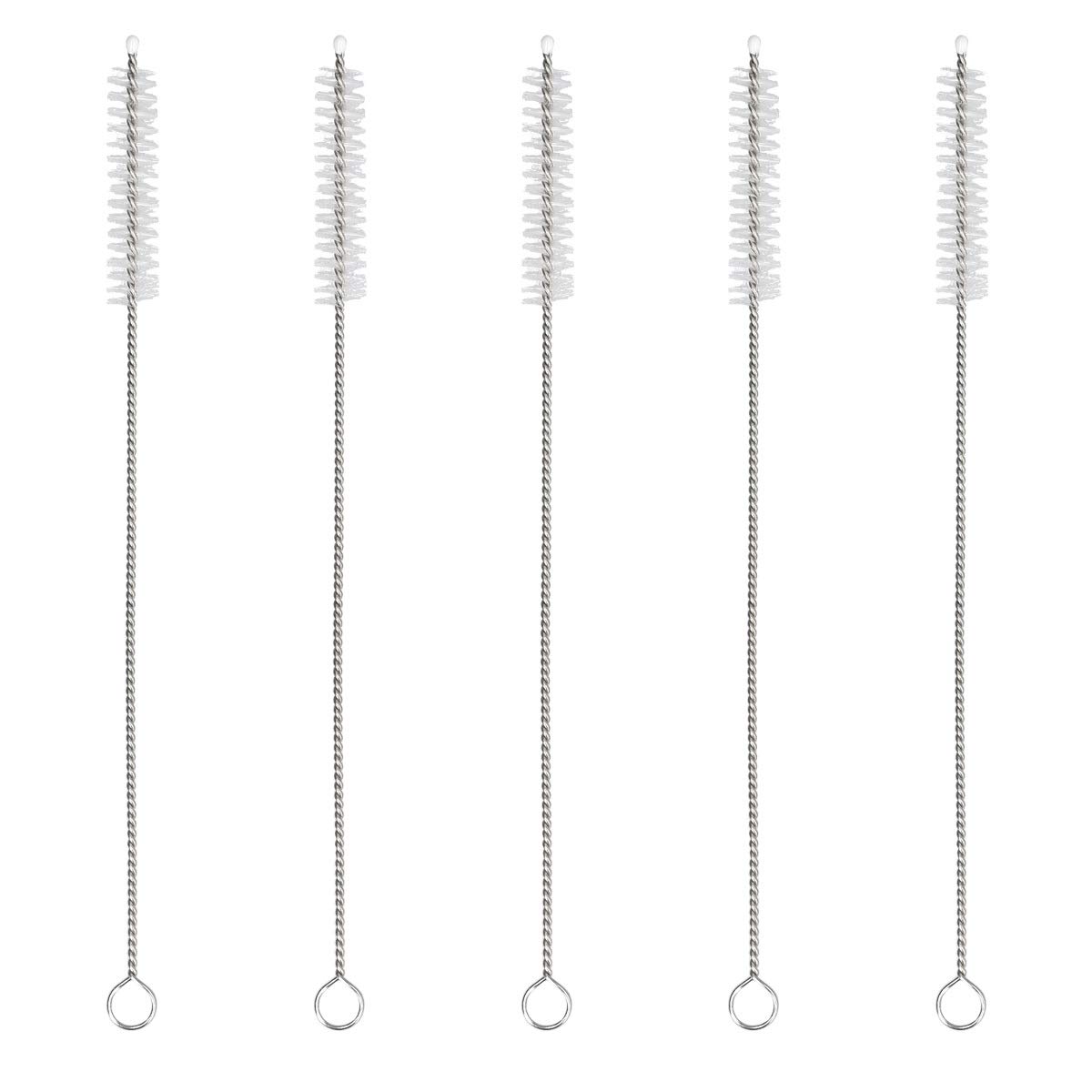 navaris-strohhalm-b-rste-5er-set-edelstahl-nylon-20cm image 5