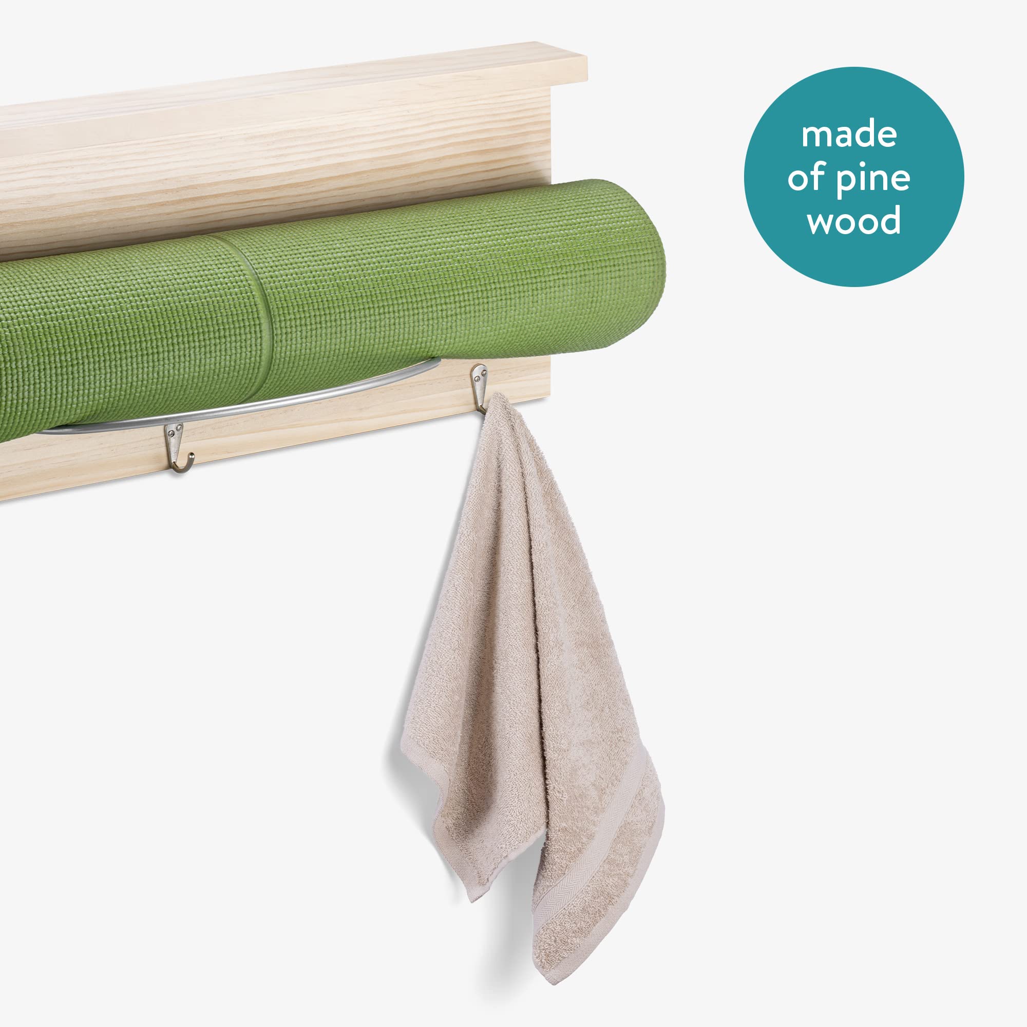 navaris-sport-wellness-h-ngeregal-yogamatte-holz-60cm-mit-haken image 4
