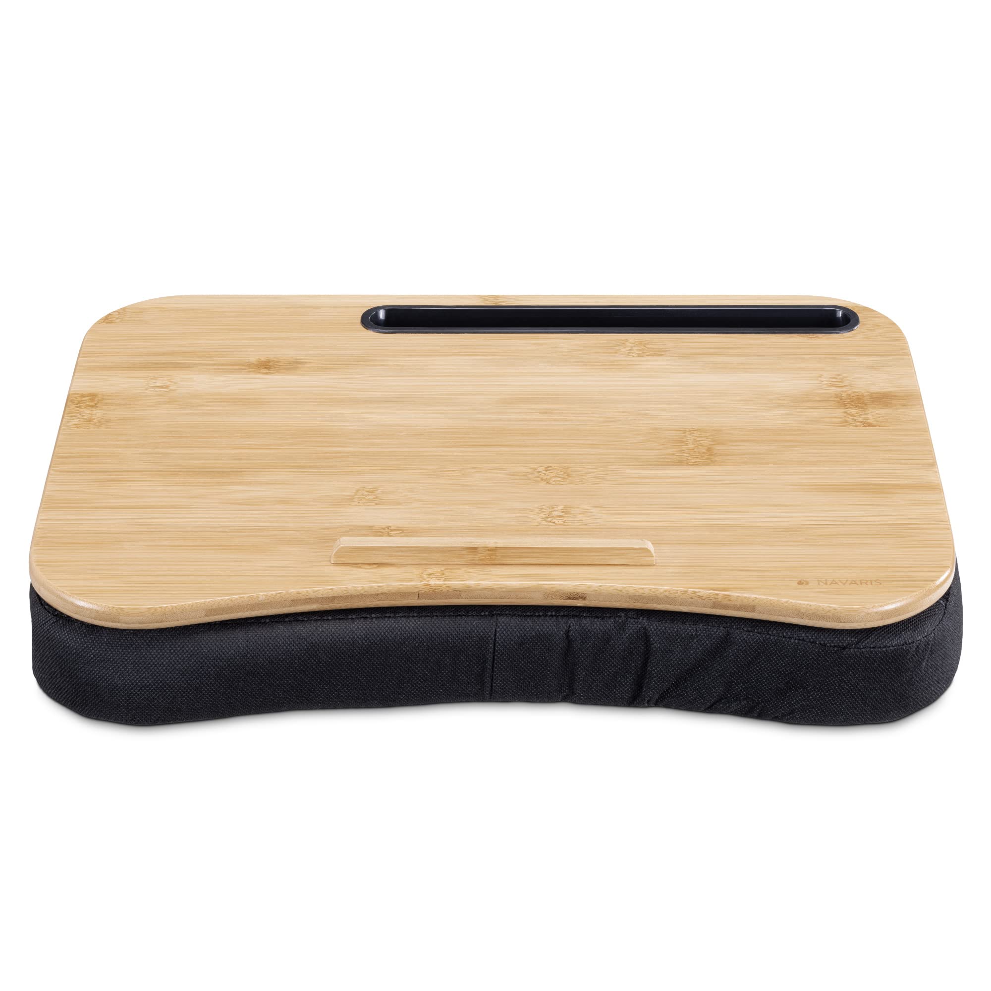 navaris-laptoptisch-mit-kissen-44x32cm-bambus-schwarz image 6