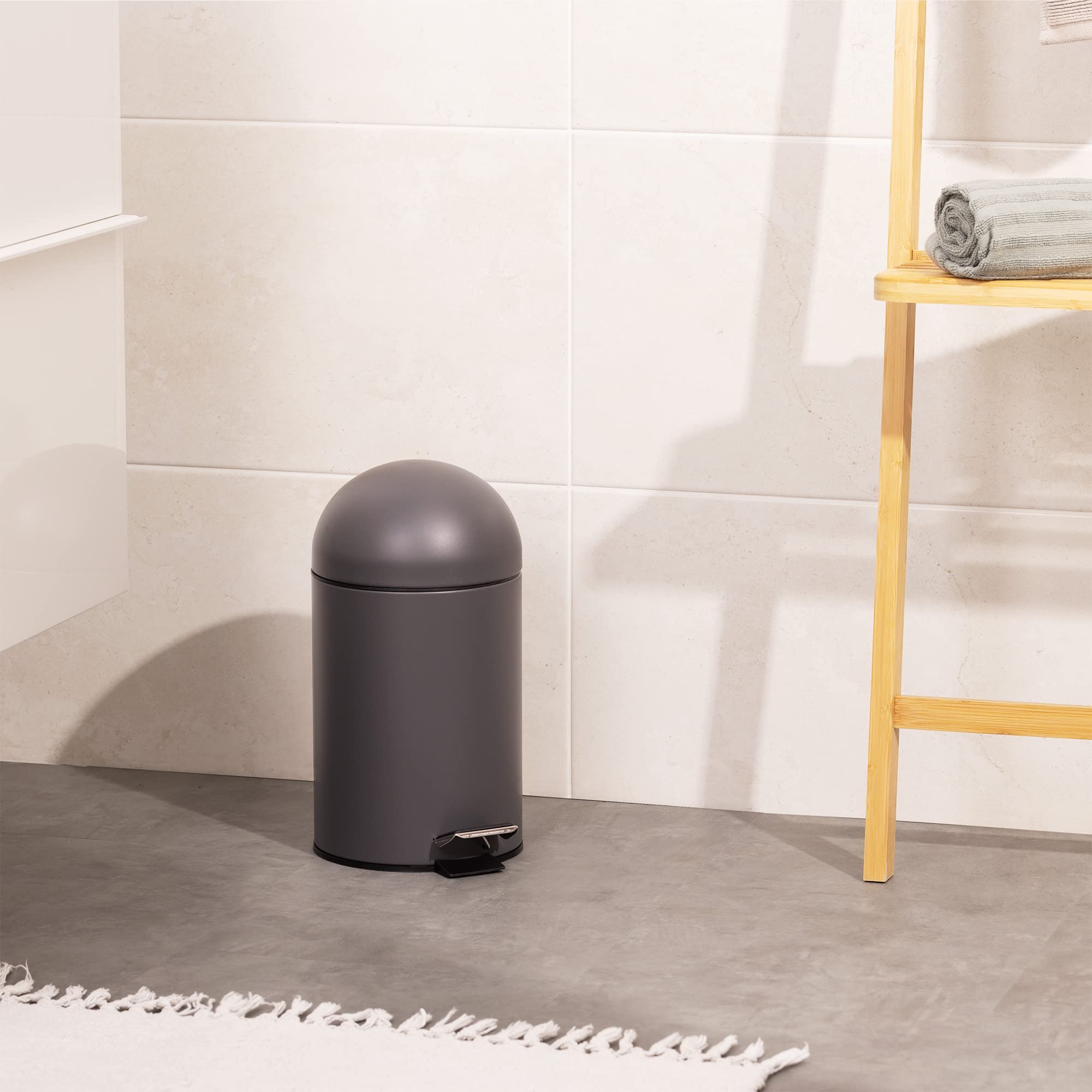 navaris-beauty-kosmetikeimer-3l-dunkelgrau-mit-fu-pedal image 3