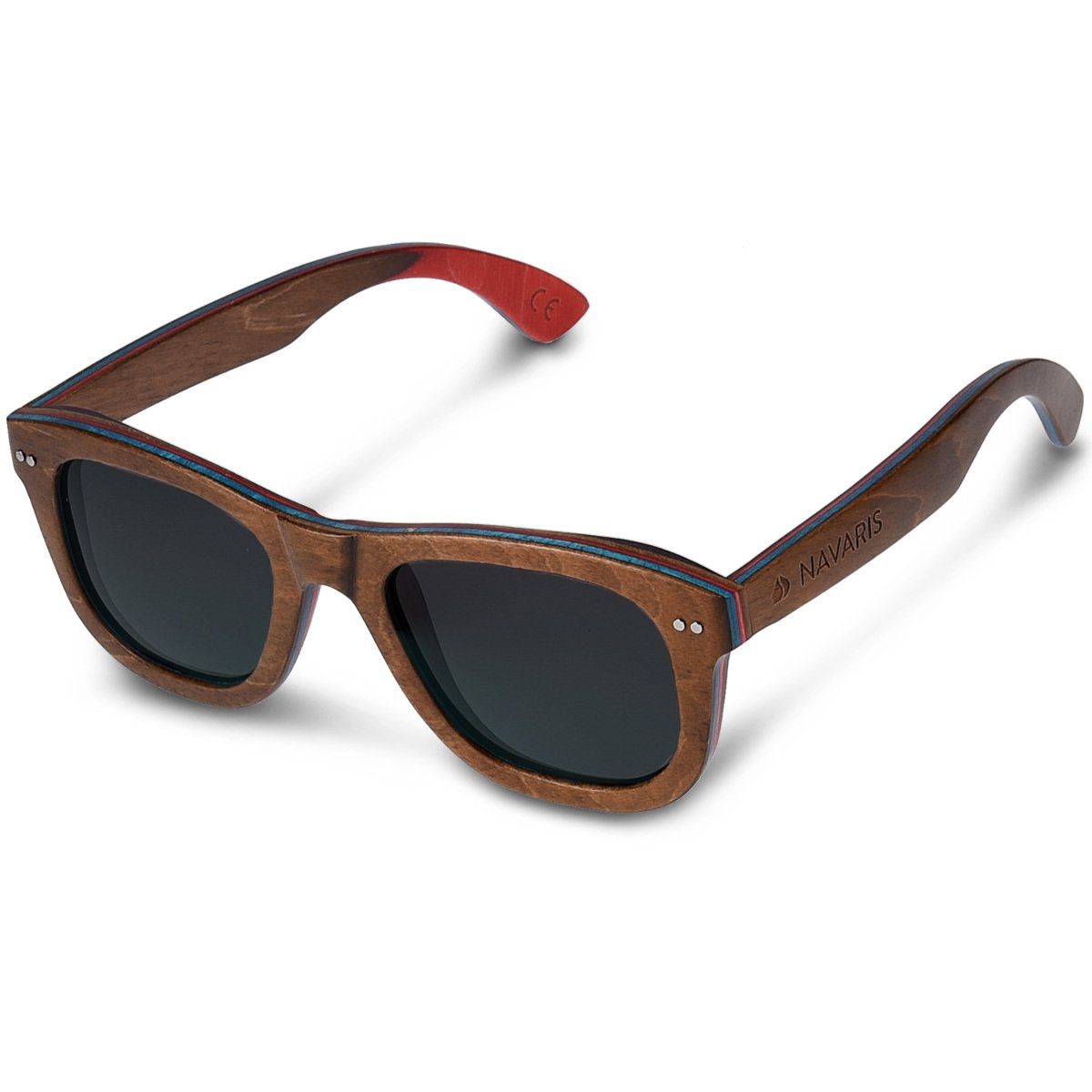 navaris-beauty-holz-sonnenbrille-uv400-polarisiert-unisex image 1
