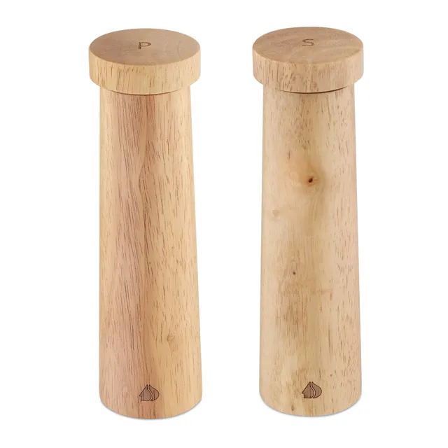navaris-salz-und-pfeffer-m-hle-set-holz-gew-rzm-hle-nachf-llbar-2-tlg image 1