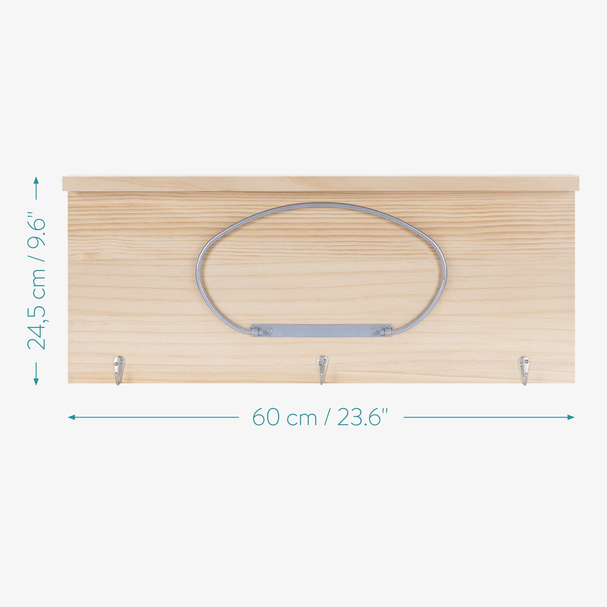 navaris-sport-wellness-h-ngeregal-yogamatte-holz-60cm-mit-haken image 3