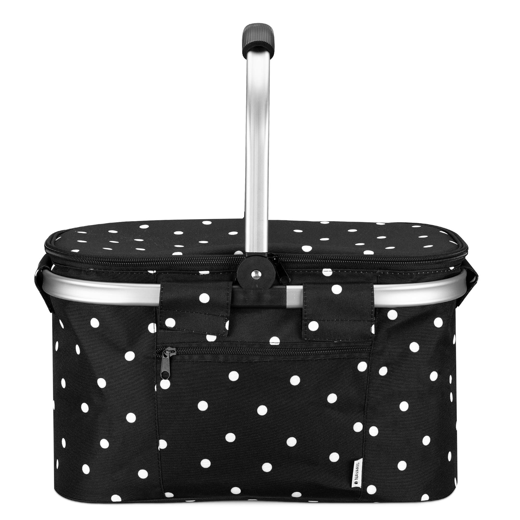 navaris-kitchen-thermo-einkaufskorb-27l-faltbar-schwarz-isoliert image 5