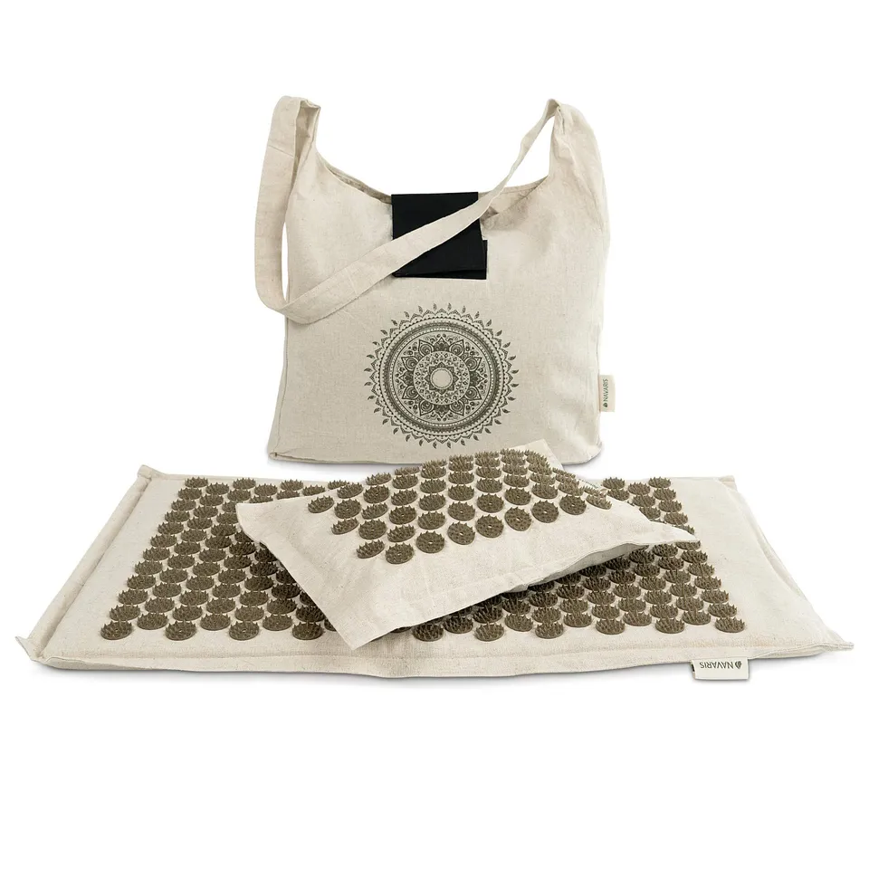 navaris-akupressur-set-2in1-matte-mit-kissen-entspannung-3 image 1