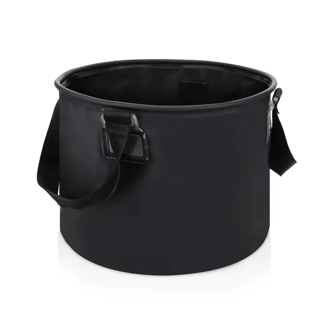 navaris-faltsch-ssel-camping-15l-schwarz-faltbar-pvc image 1