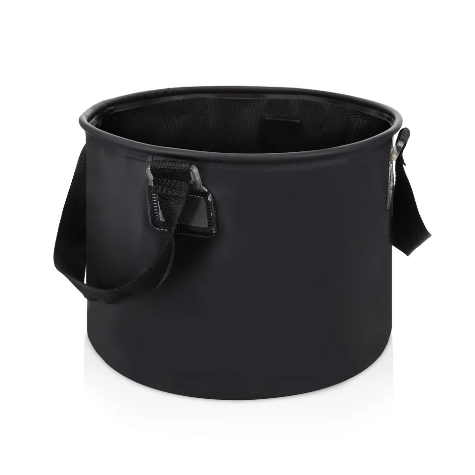 navaris-faltsch-ssel-camping-15l-schwarz-faltbar-pvc image 1