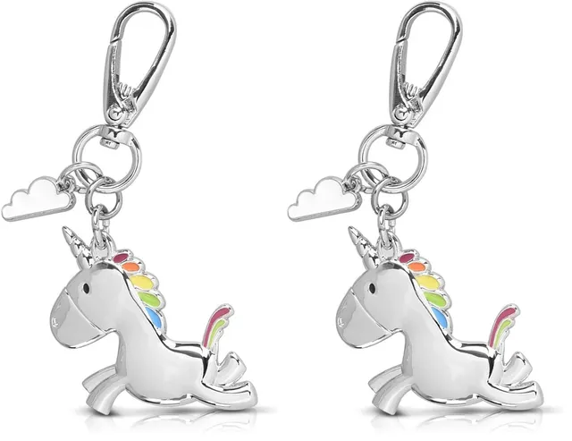 navaris-travel-einhorn-wolke-schl-sselanh-nger-metall-silber image 1