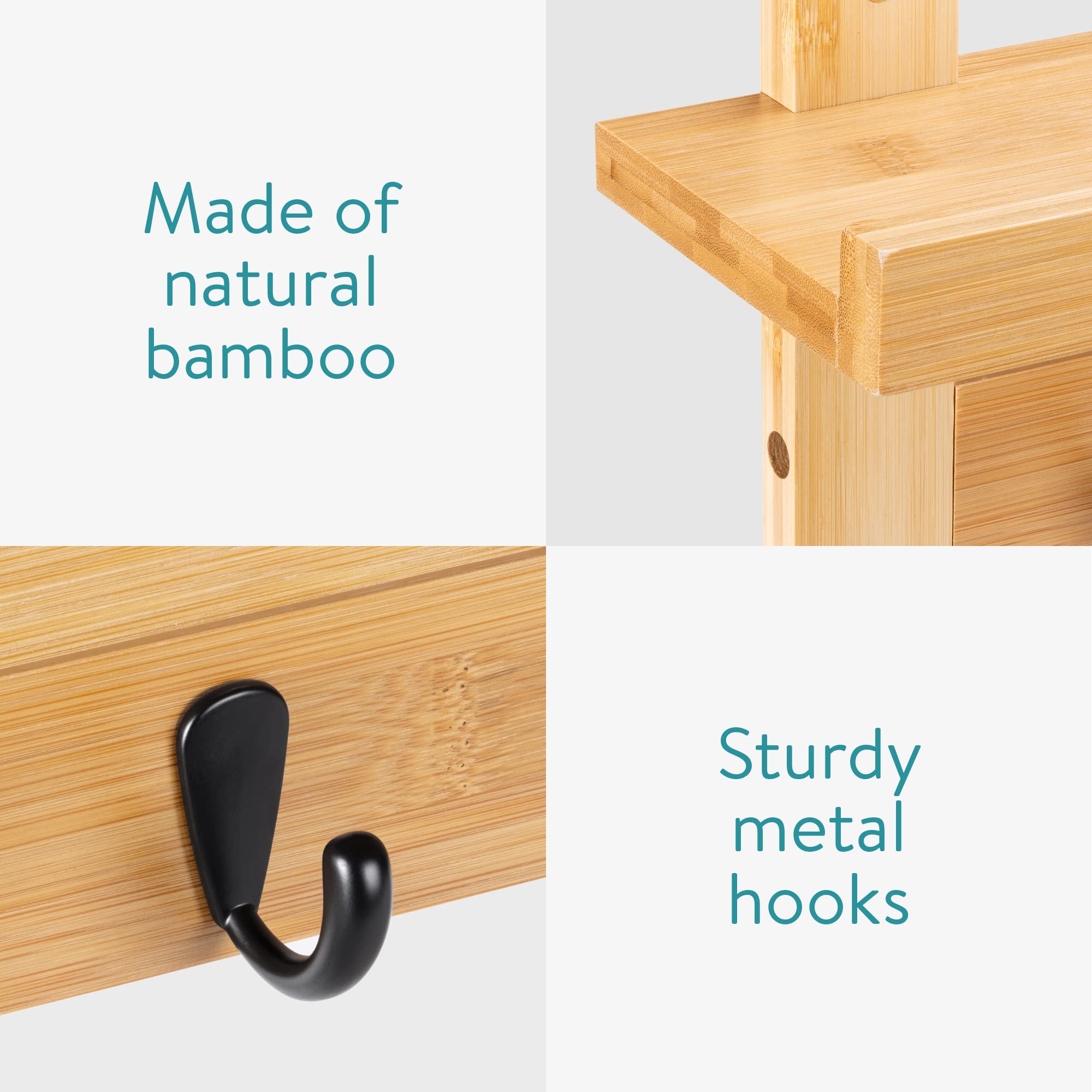 navaris-living-wandgarderobe-bambus-ablage-74x12x18cm-5-haken image 3