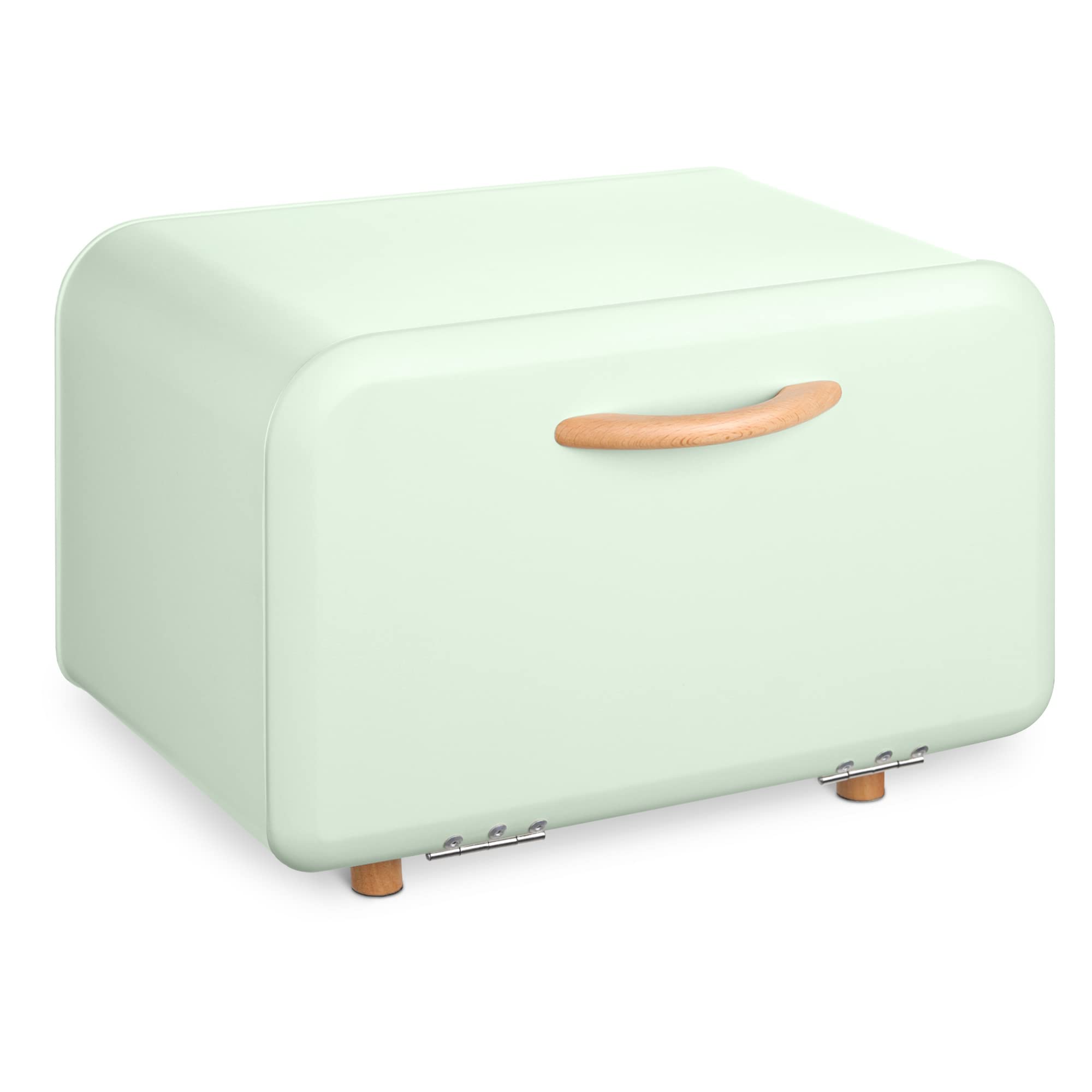 navaris-kitchen-brotkasten-metall-mintgr-n-front-ffnung-35cm image 1