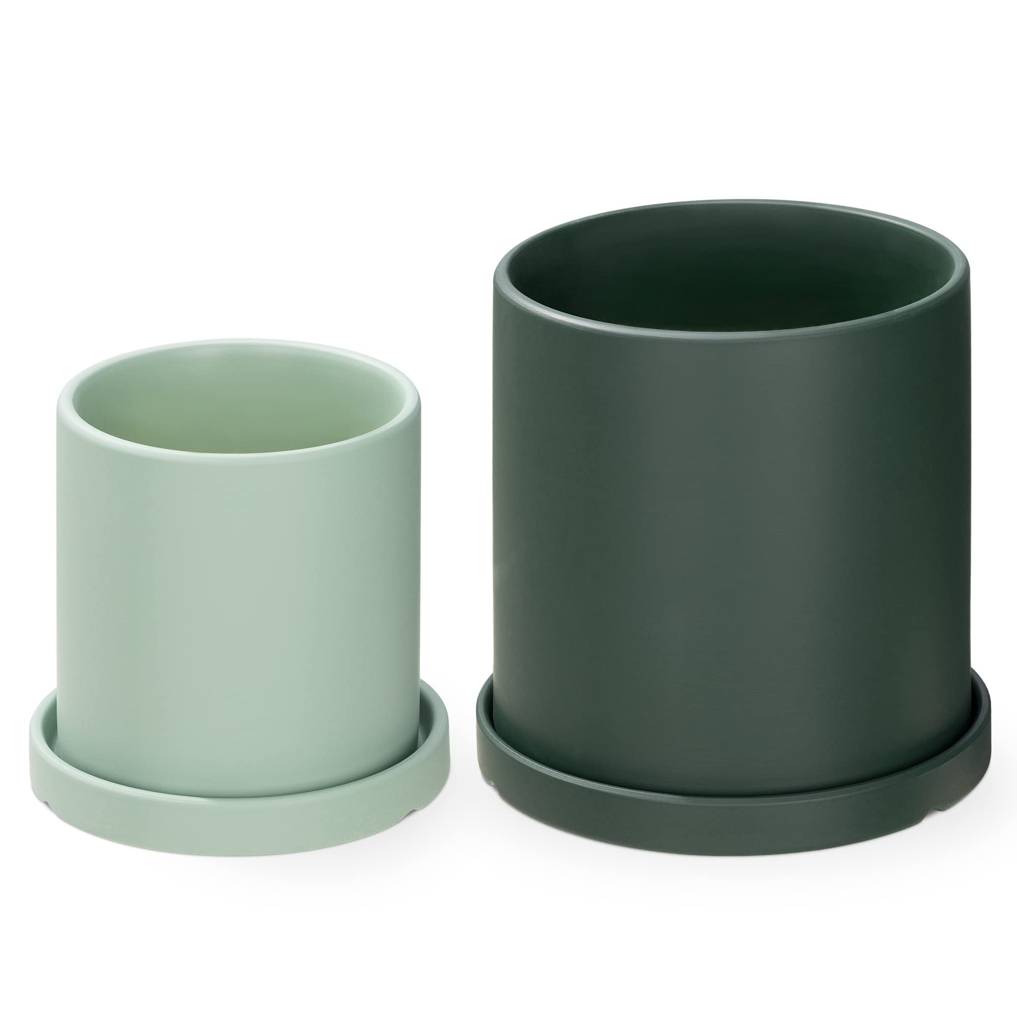 navaris-garden-blumentopf-2er-set-keramik-gr-n-11-17-cm image 7