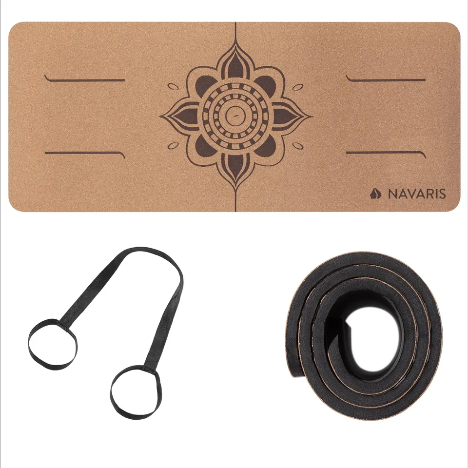 navaris-sport-yoga-kniekissen-kork-matte-linien-60x25cm image 1