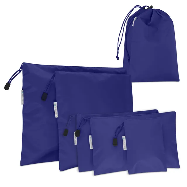 navaris-travel-koffer-packbeutel-set-7-teilig-packtaschen-dunkelblau image 1