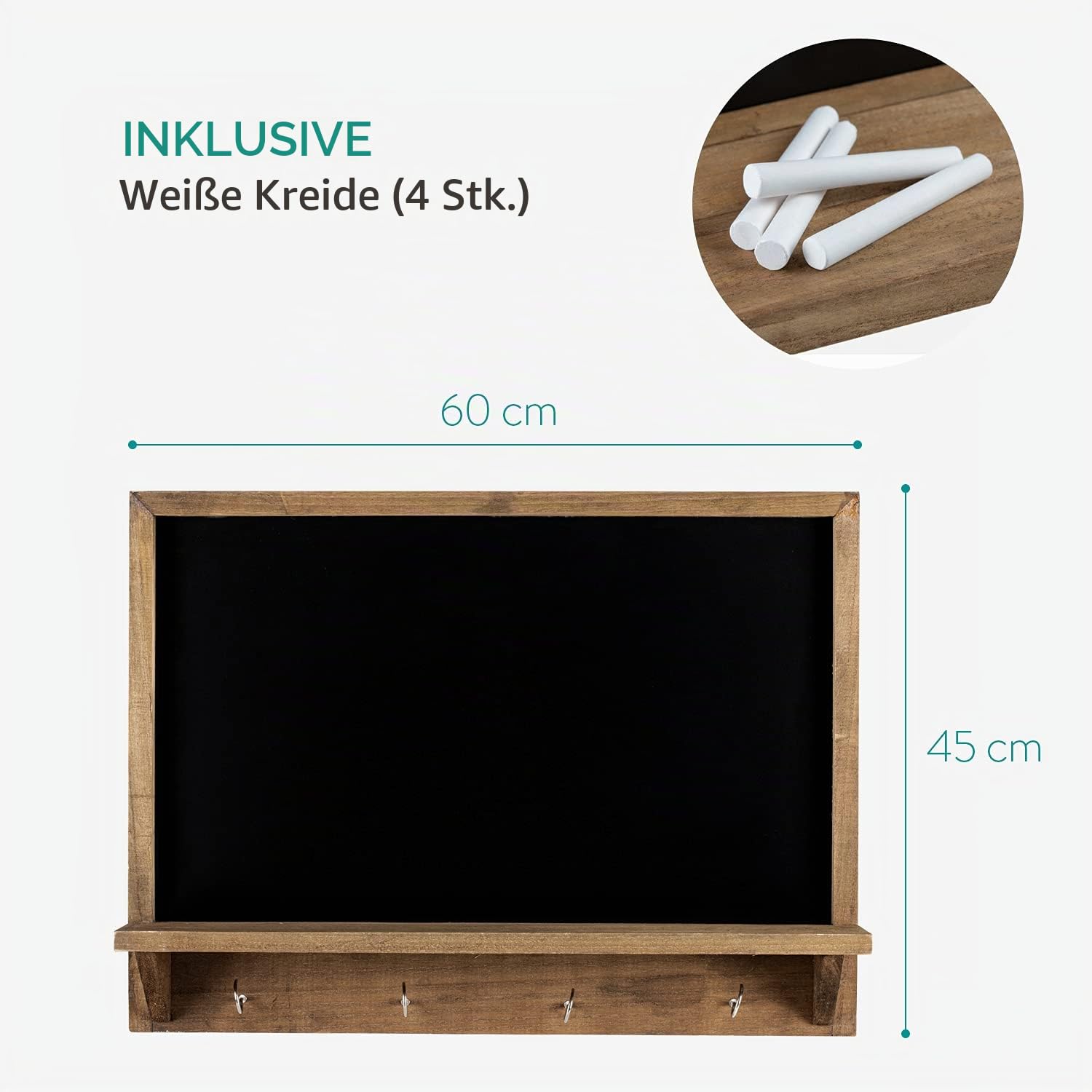 navaris-kreidetafel-mit-schl-sselbrett-und-briefablage-holz-inkl-kreide image 4