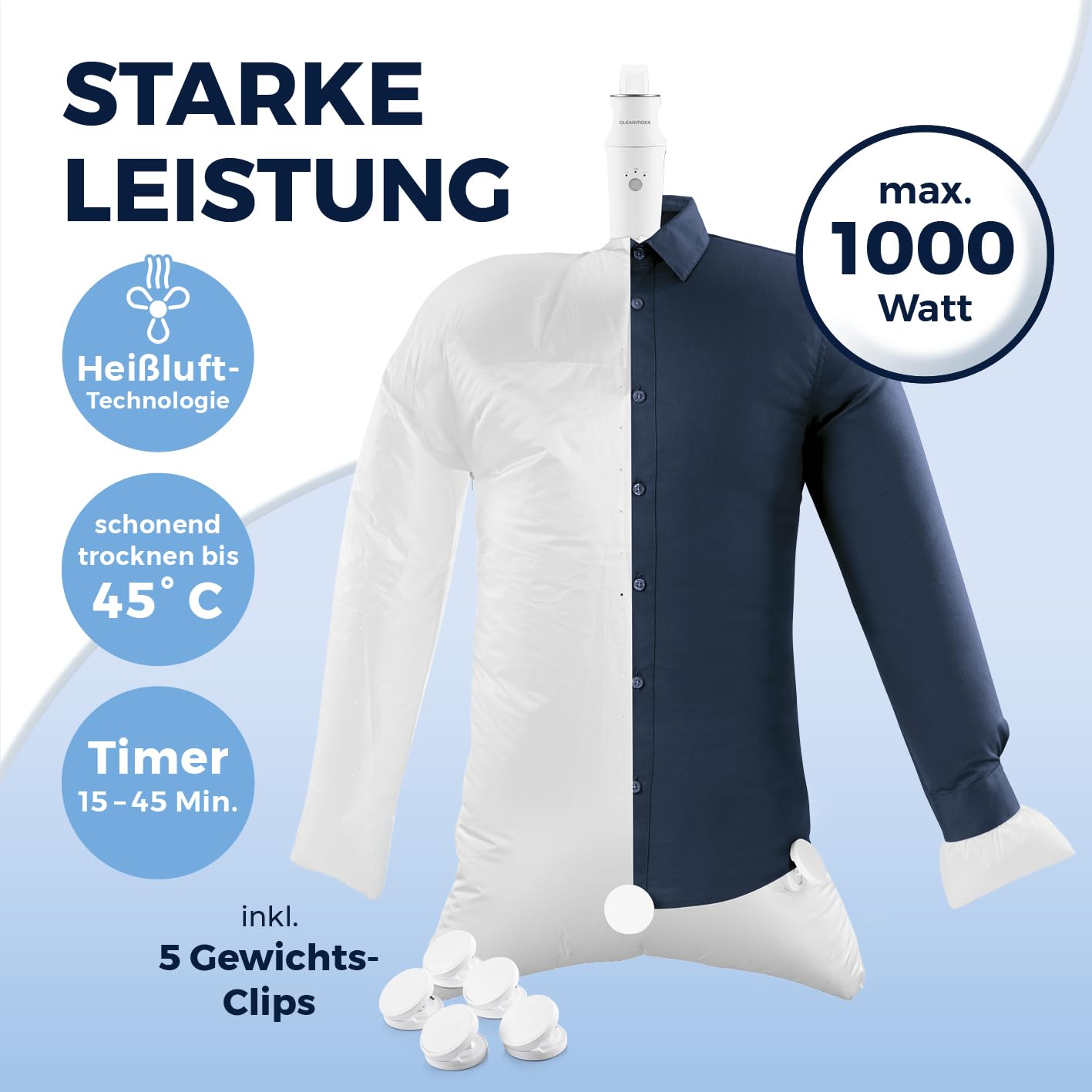 cleanmaxx-hemdenb-gler-pro-kompakt-b-gelger-t-wei-1000w-hei-luft image 5