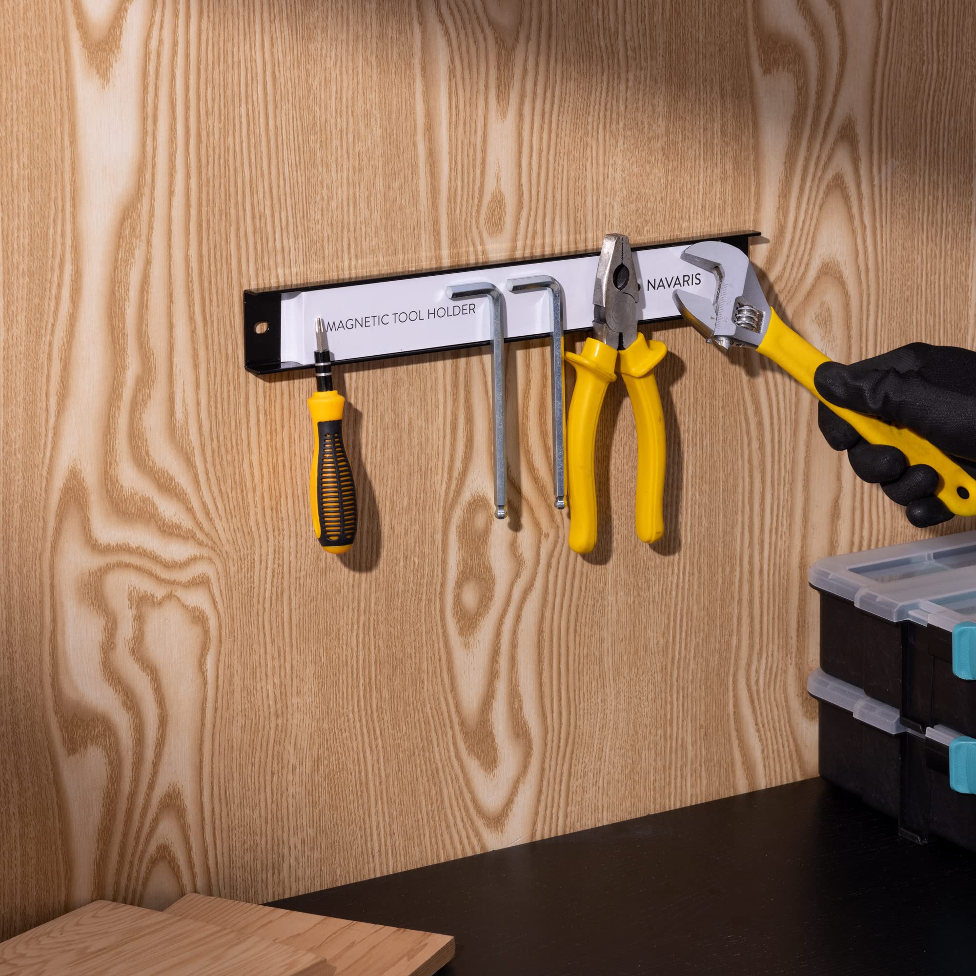 navaris-magnetleiste-werkzeug-2er-set-30cm-15kg-traglast image 8