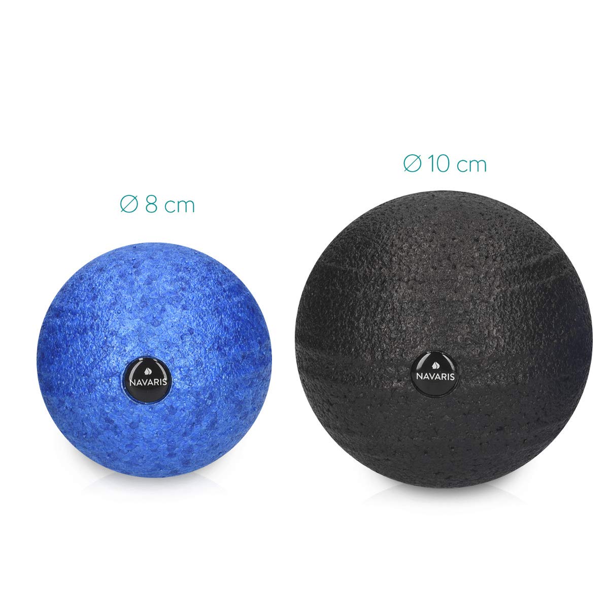 navaris-faszienball-set-2x-8-10cm-massageball-blau-schwarz-epp image 5