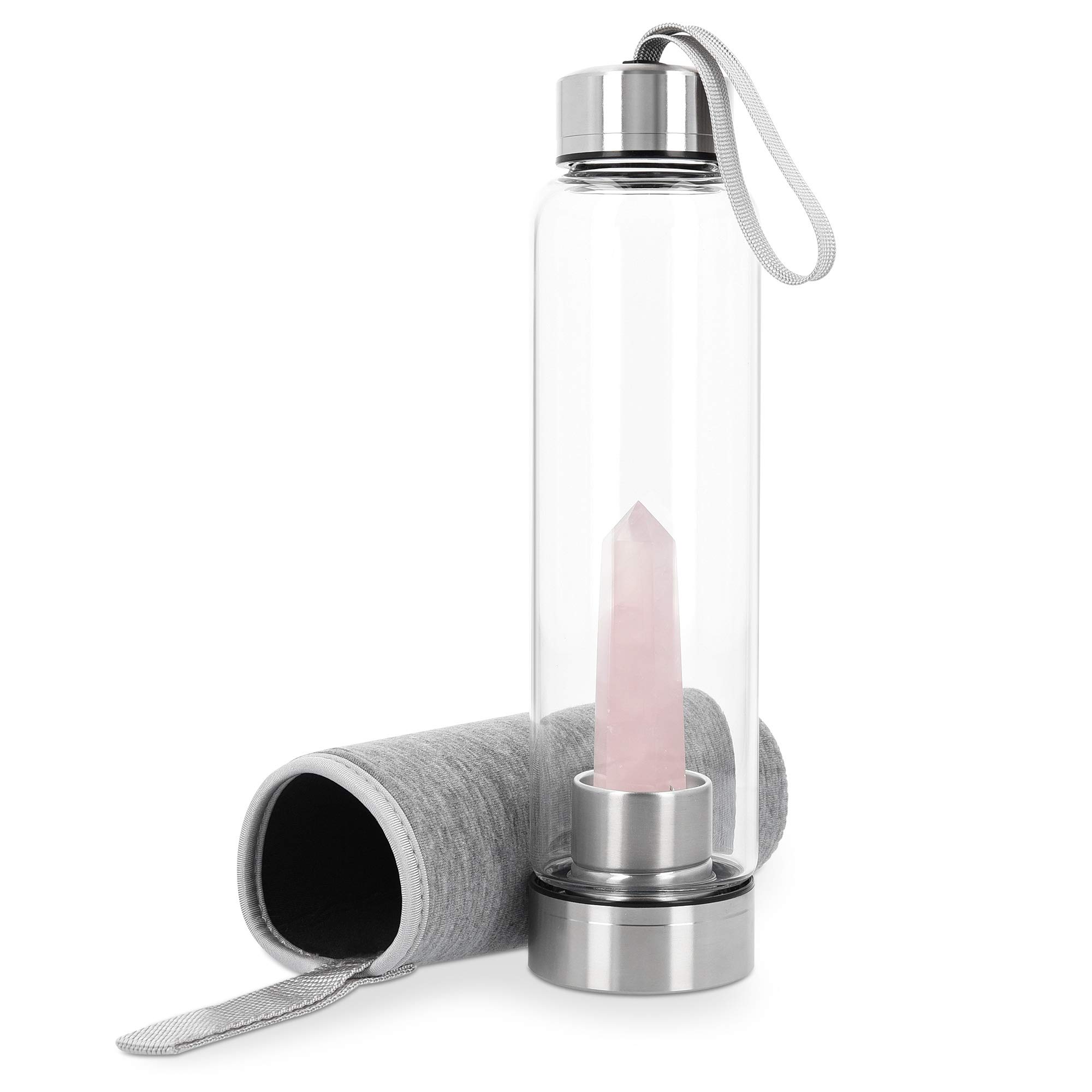 navaris-kitchen-kristall-trinkflasche-glas-500-ml-rosenquarz-mit-h-lle image 7