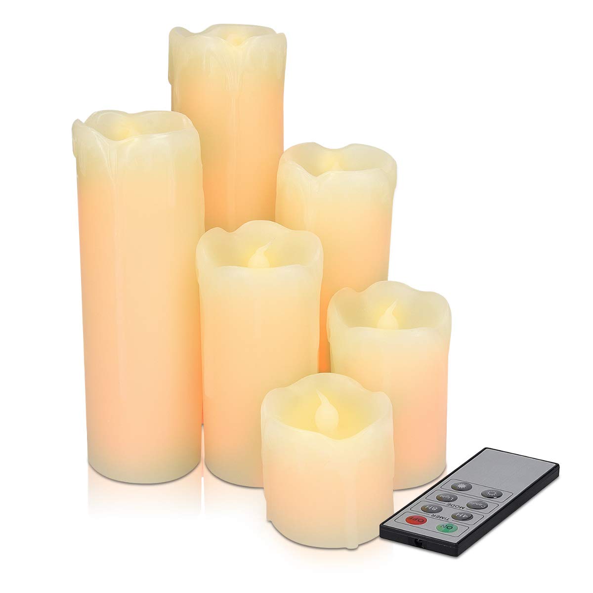 navaris-lighting-led-wachskerzen-6er-warmwei-fernbedienung image 1