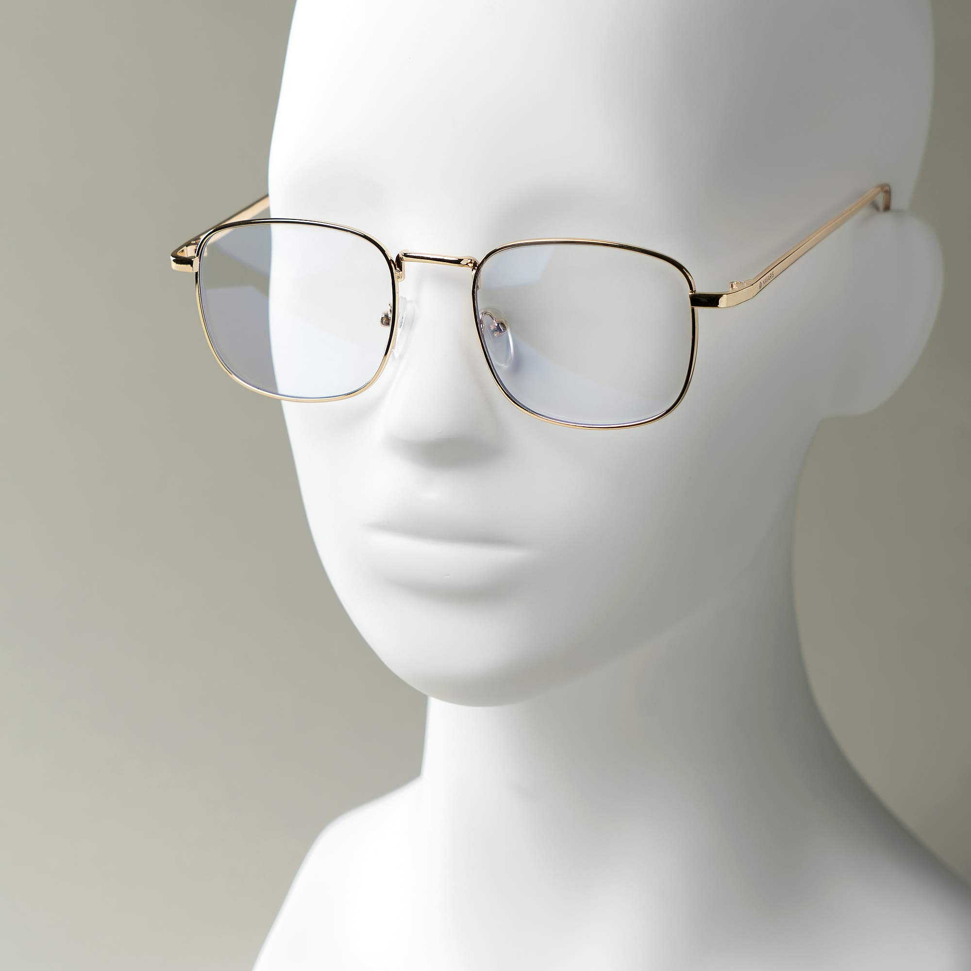 navaris-beauty-retro-brille-ohne-st-rke-blaulicht-gold image 6