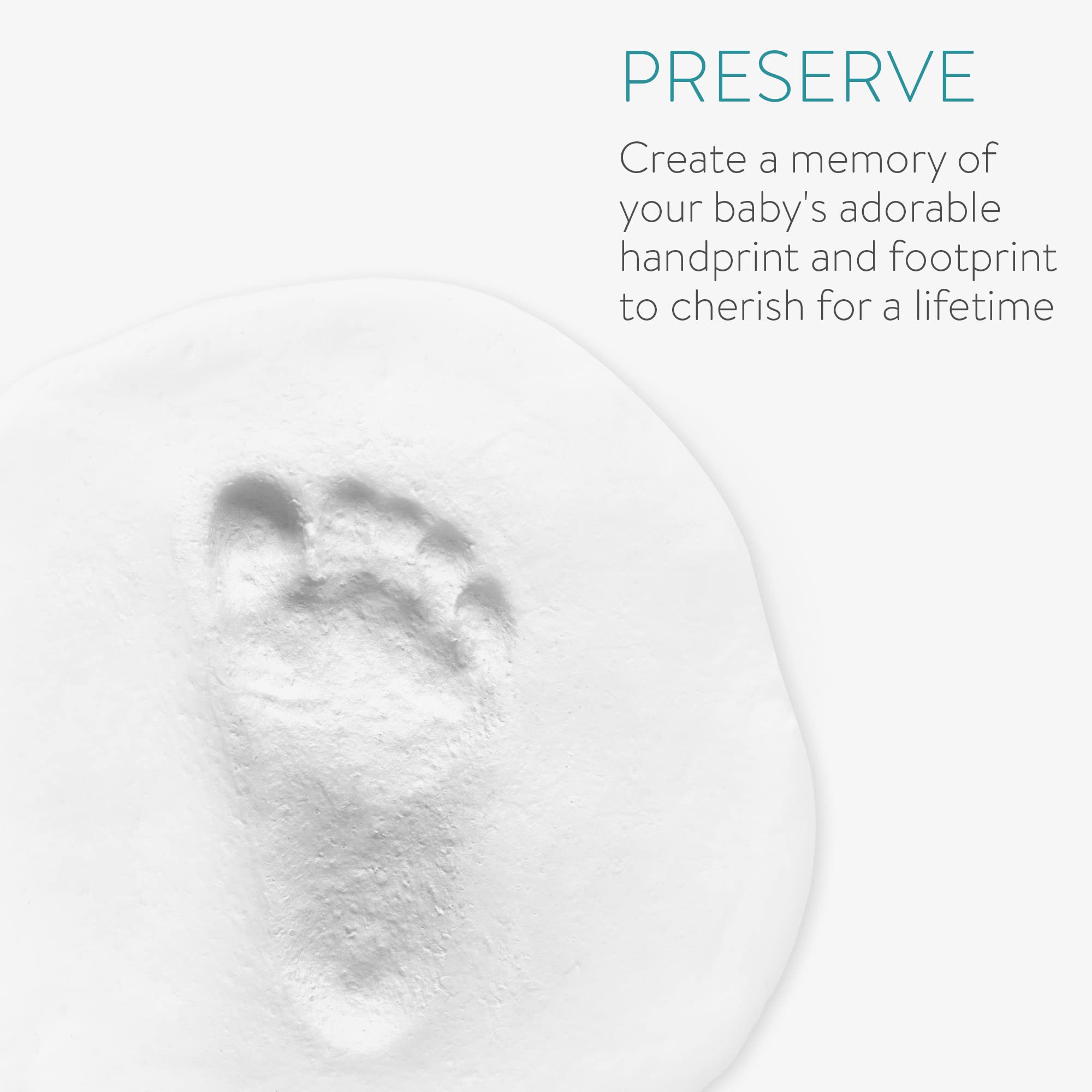 navaris-baby-bilderrahmen-mit-gipsabdruck-wei-fotorahmen image 3