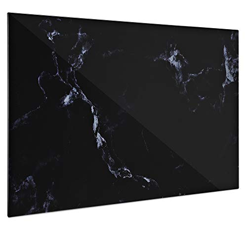 navaris-magnettafel-glas-60x40-schwarz-marmor-beschreibbar image 7