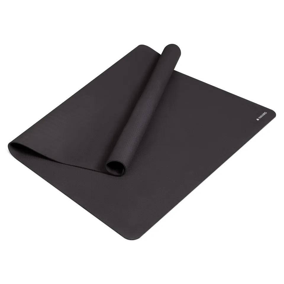 navaris-xxl-yogamatte-180x120cm-fitnessmatte-schwarz-rutschfest image 1