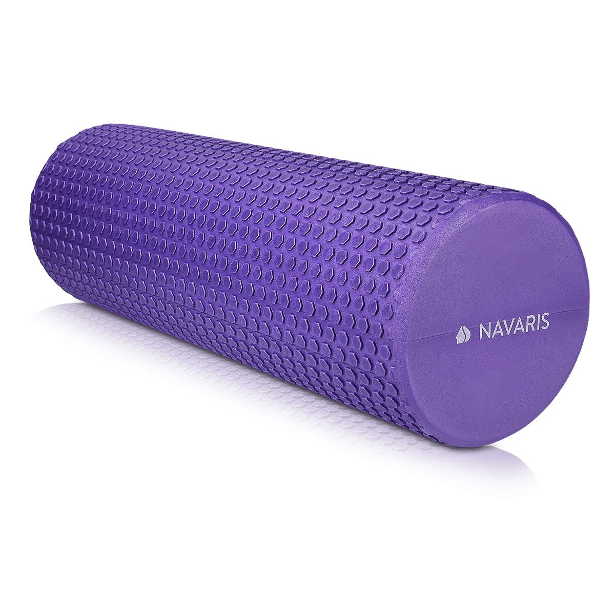 navaris-pilates-rolle-45x15cm-faszienrolle-yoga-lila-noppen image 1