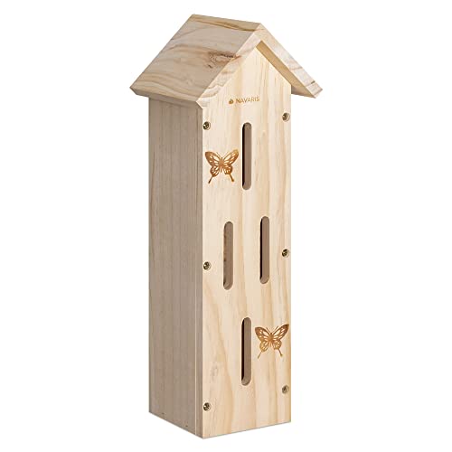 navaris-garden-schmetterlingshaus-holz-kiefer-41cm-natur image 8