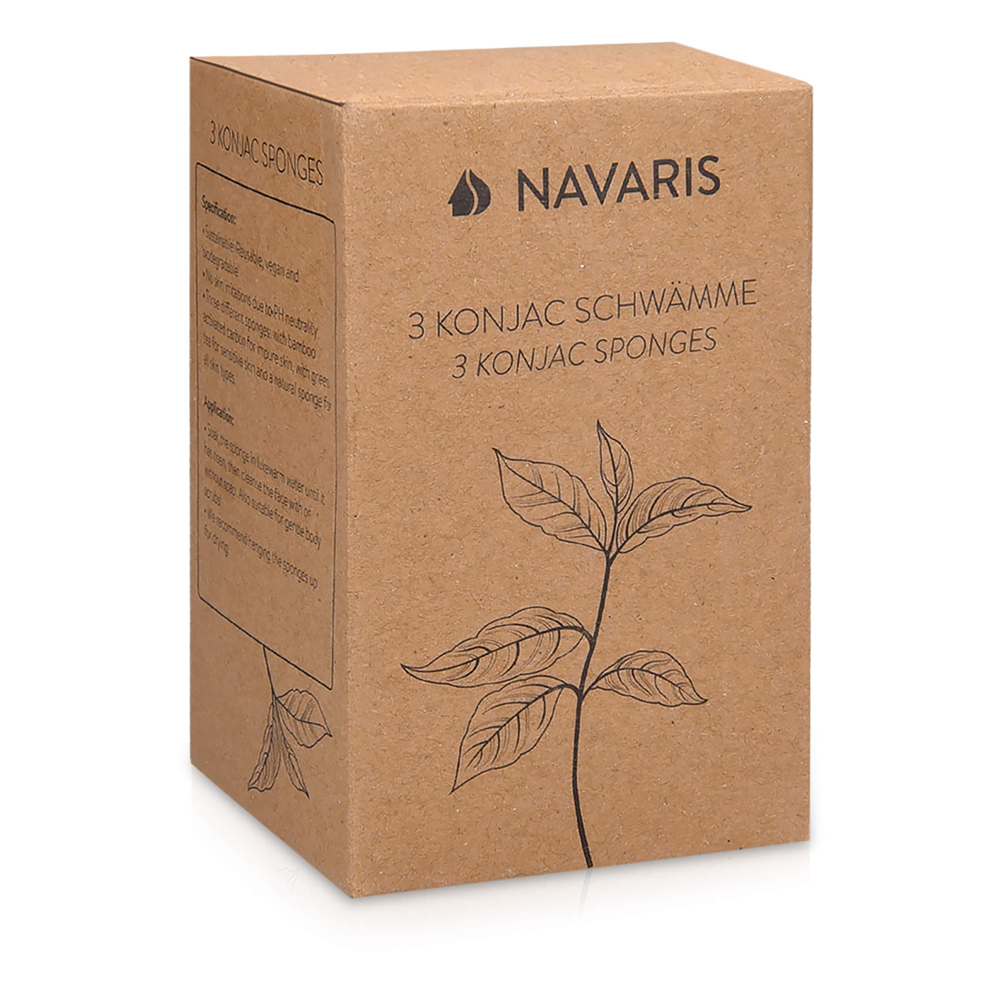 navaris-konjac-schwamm-aktivkohle-gesichtsschwamm-3er-set image 7
