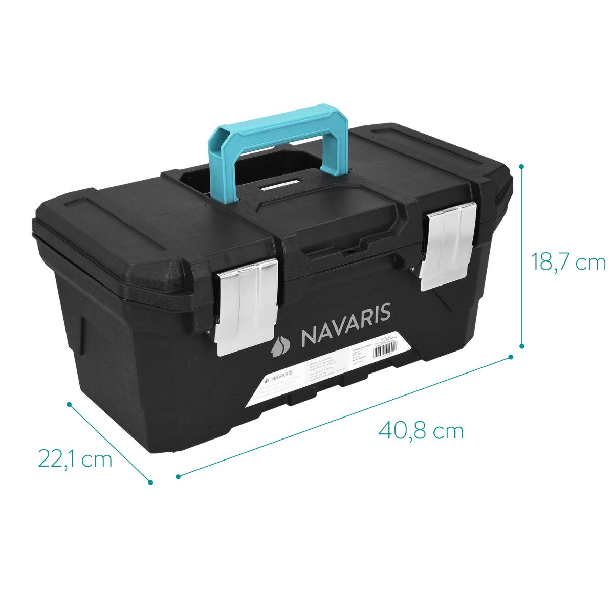 navaris-travel-werkzeugkasten-16-leer-15l-40-6cm-kunststoff image 4