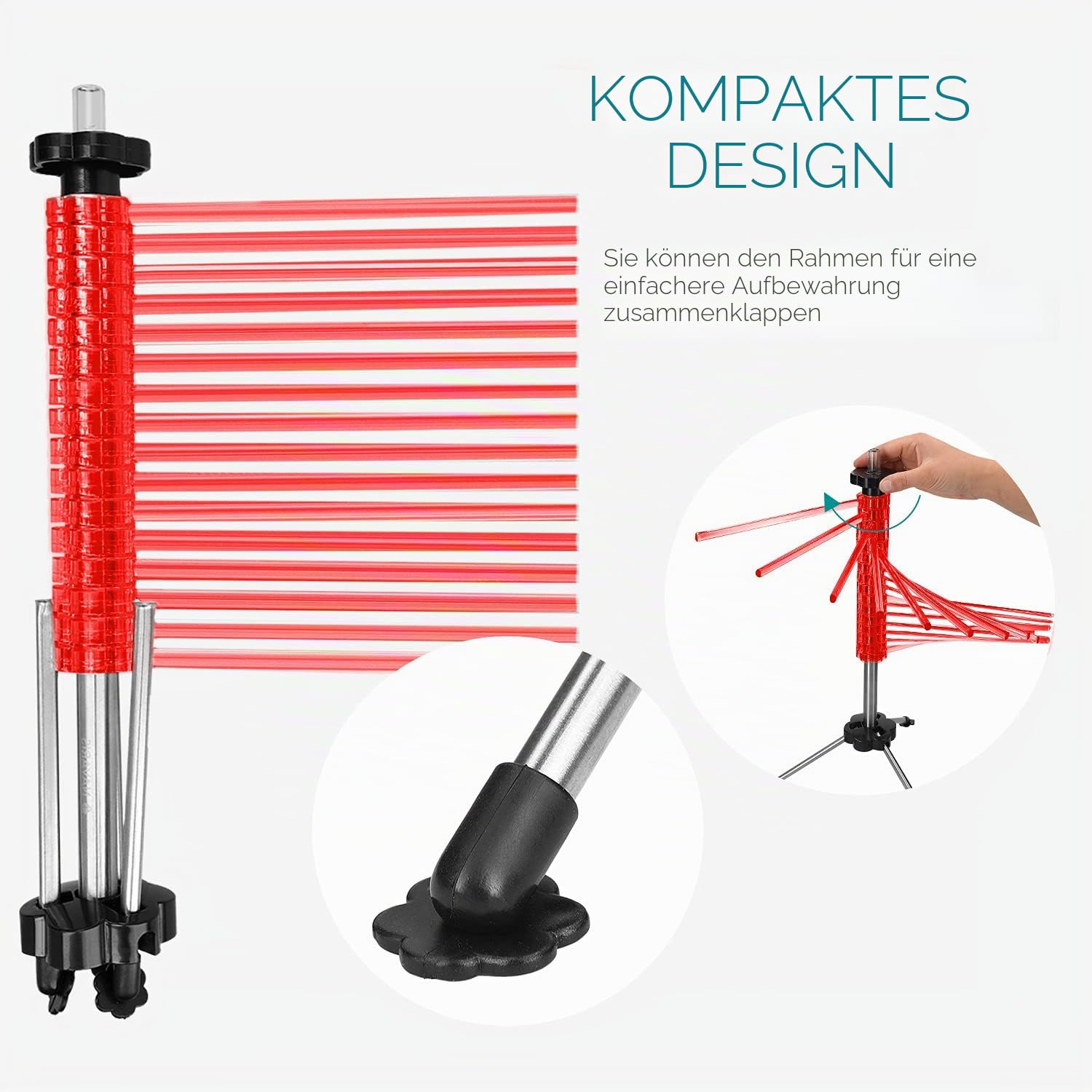 navaris-kitchen-nudeltrockner-zusammenklappbar-rot-2-kg image 6