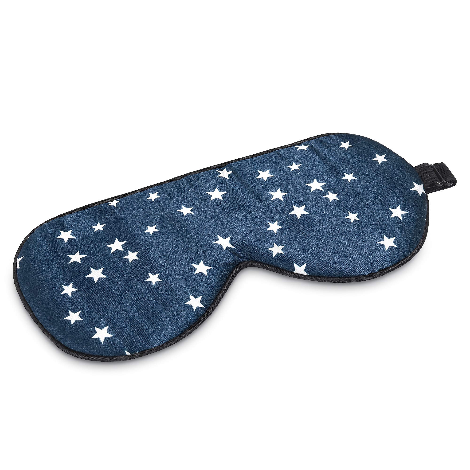 navaris-schlafmaske-seide-blau-sterne-augenmaske-verstellbar image 5