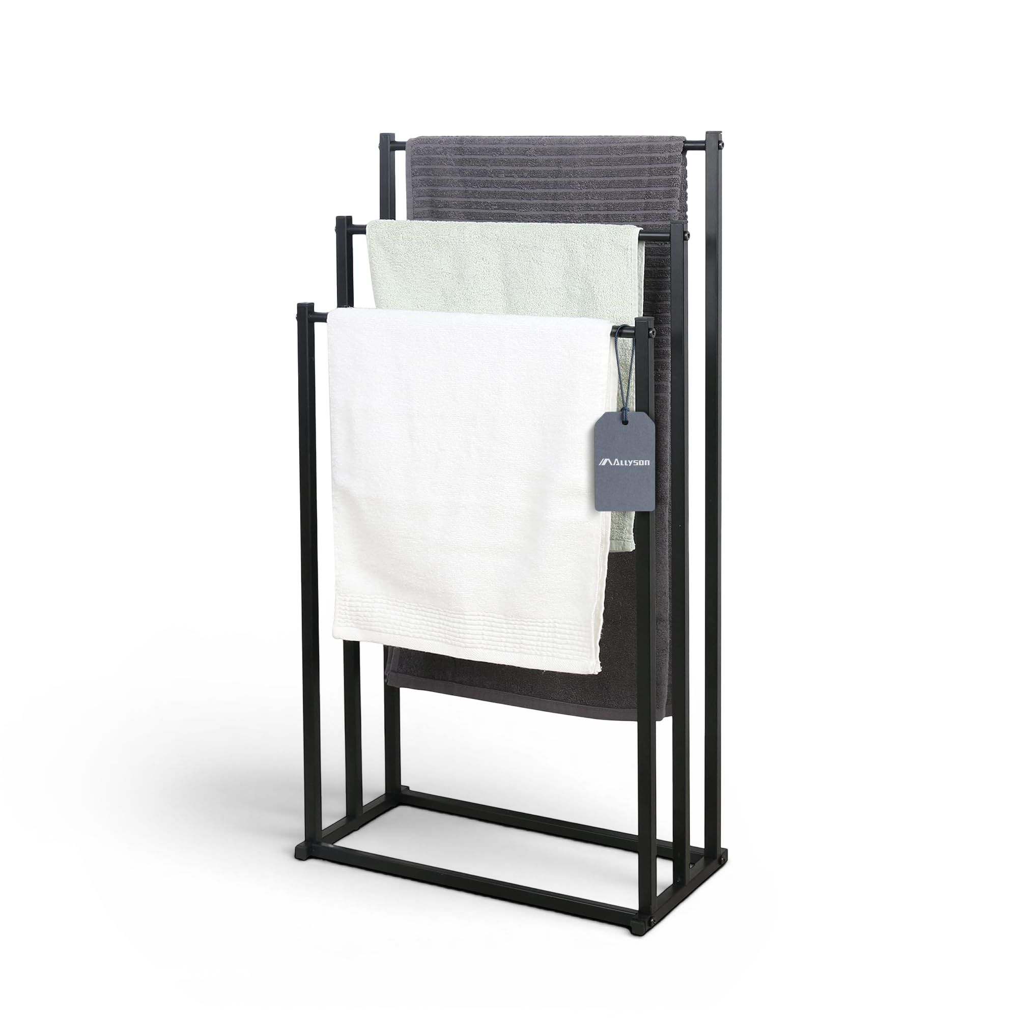 allyson-handtuchst-nder-freistehend-schwarz-3-stangen-86-cm image 1