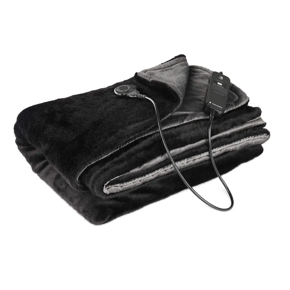 navaris-heizdecke-xxl-180x130cm-schwarz-grau-3-stufen image 1