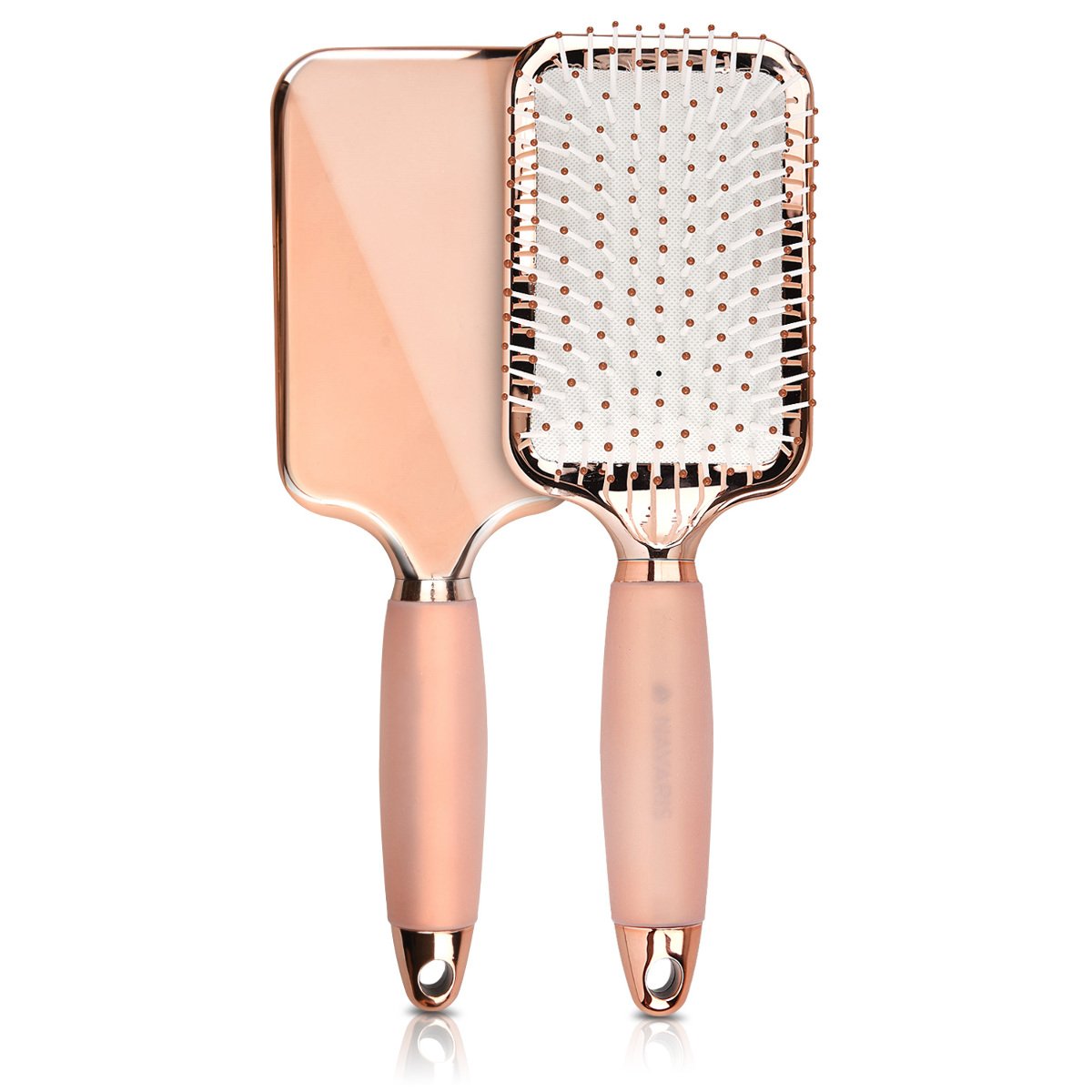 navaris-beauty-paddle-brush-haarb-rste-rosegold-gelgriff image 1