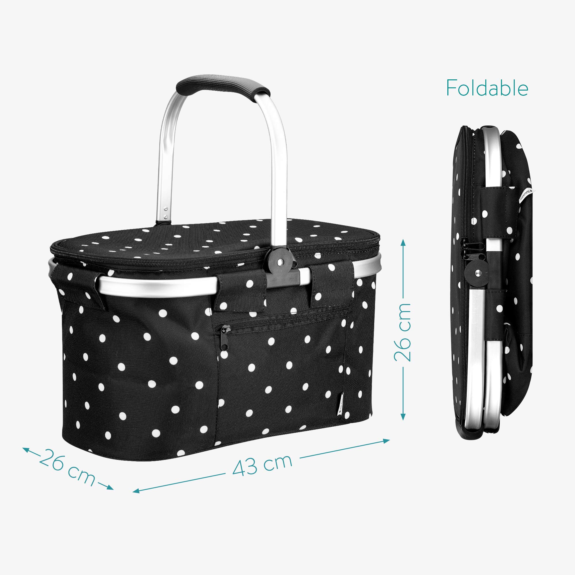 navaris-kitchen-thermo-einkaufskorb-27l-faltbar-schwarz-isoliert image 4