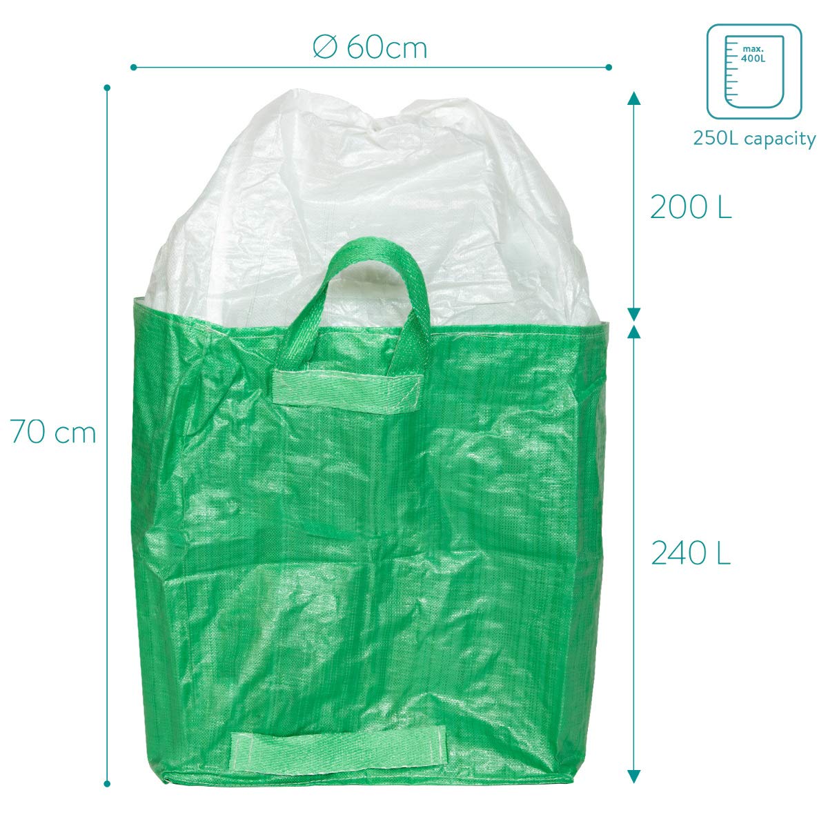 navaris-garden-gartensack-250-l-3er-set-mit-abdeckung image 6