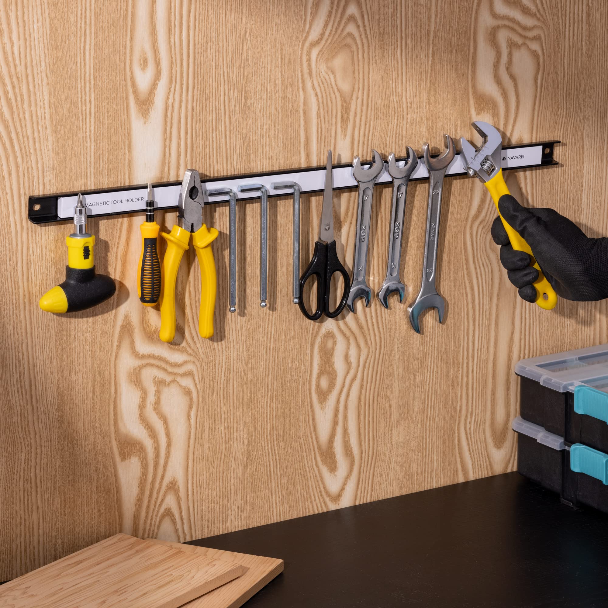 navaris-hardware-3x-magnetleiste-werkzeughalter-60cm-15kg image 5