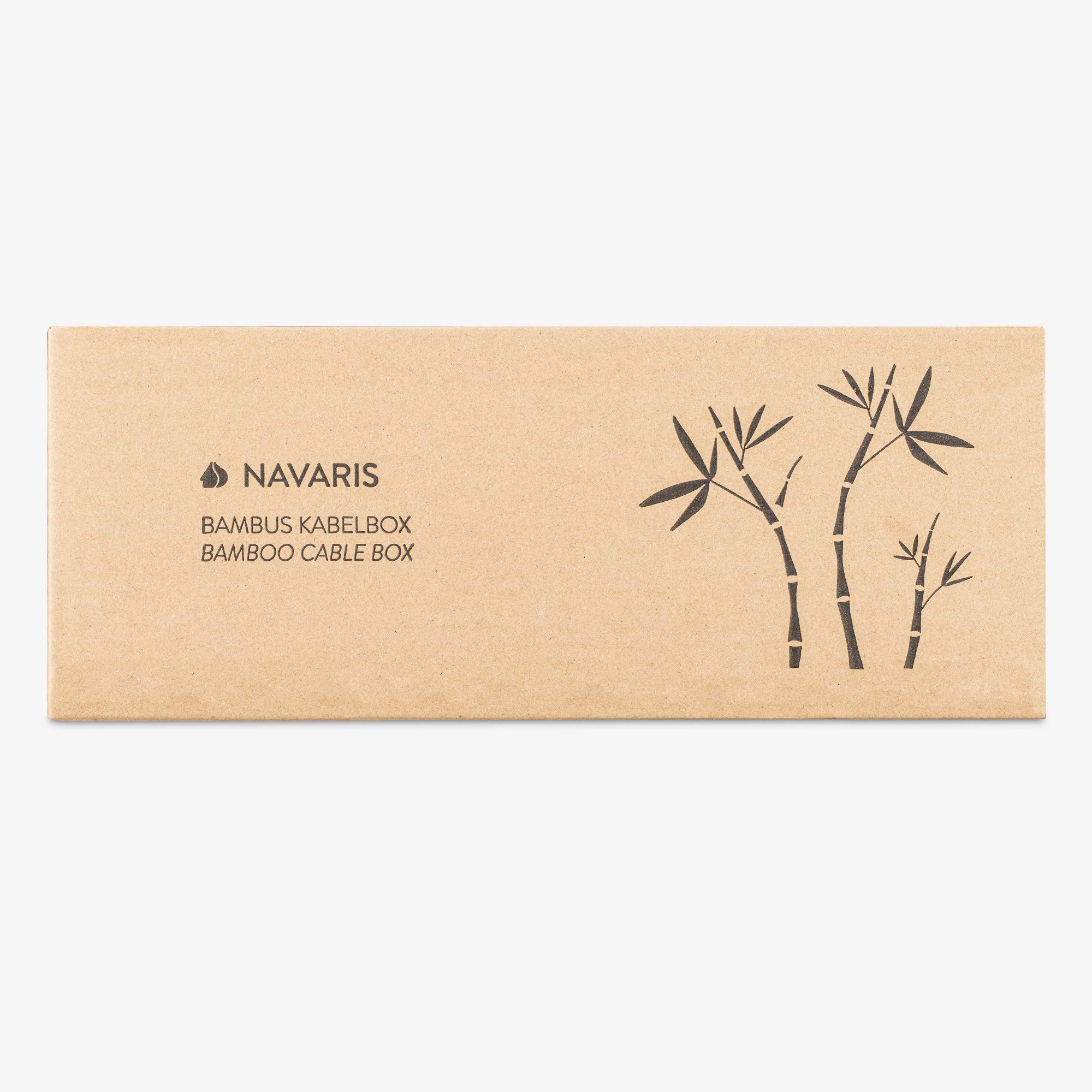 navaris-kabelbox-bambus-natur-32x12cm-kabelaufbewahrung-deckel image 7
