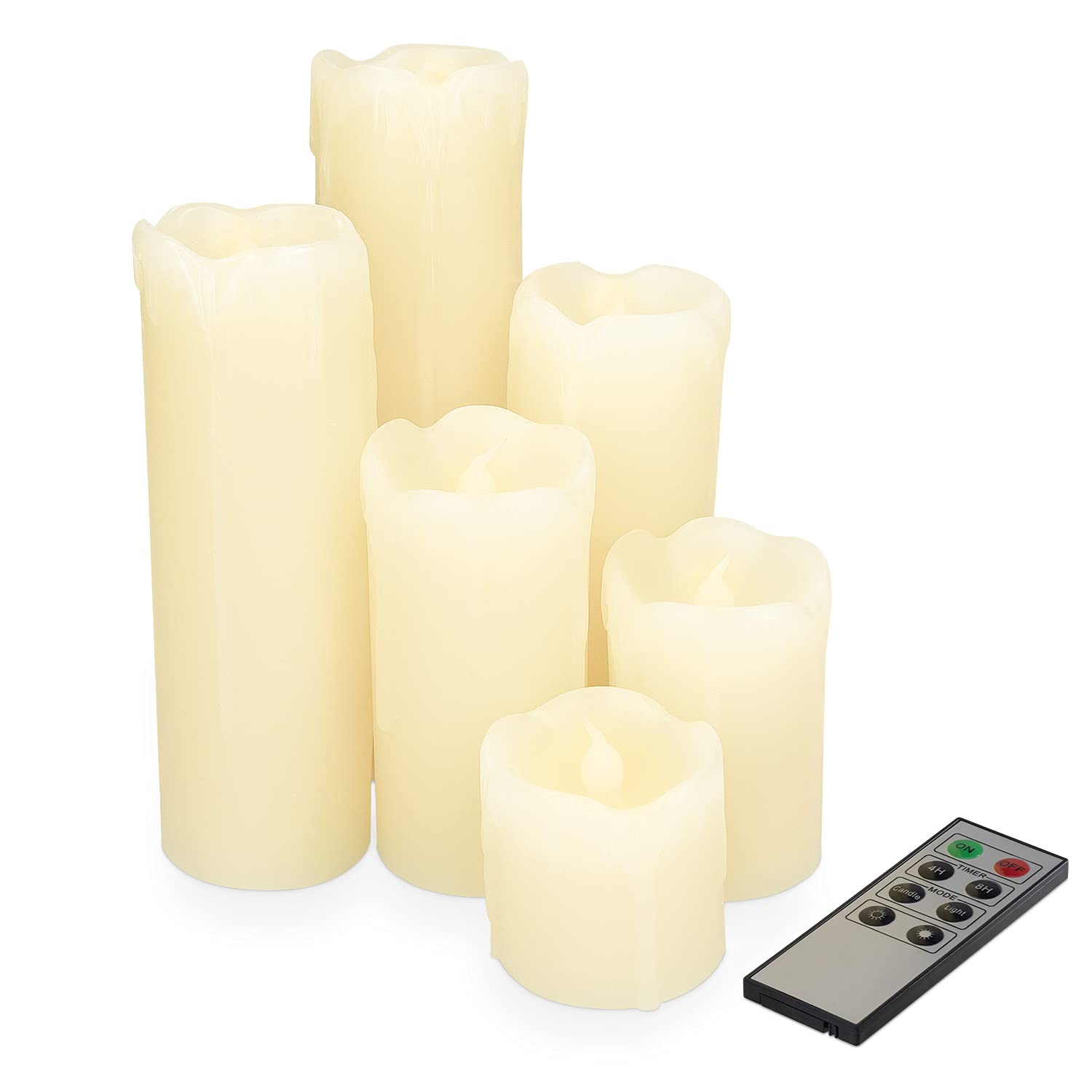 navaris-lighting-led-wachskerzen-6er-warmwei-fernbedienung-2 image 1