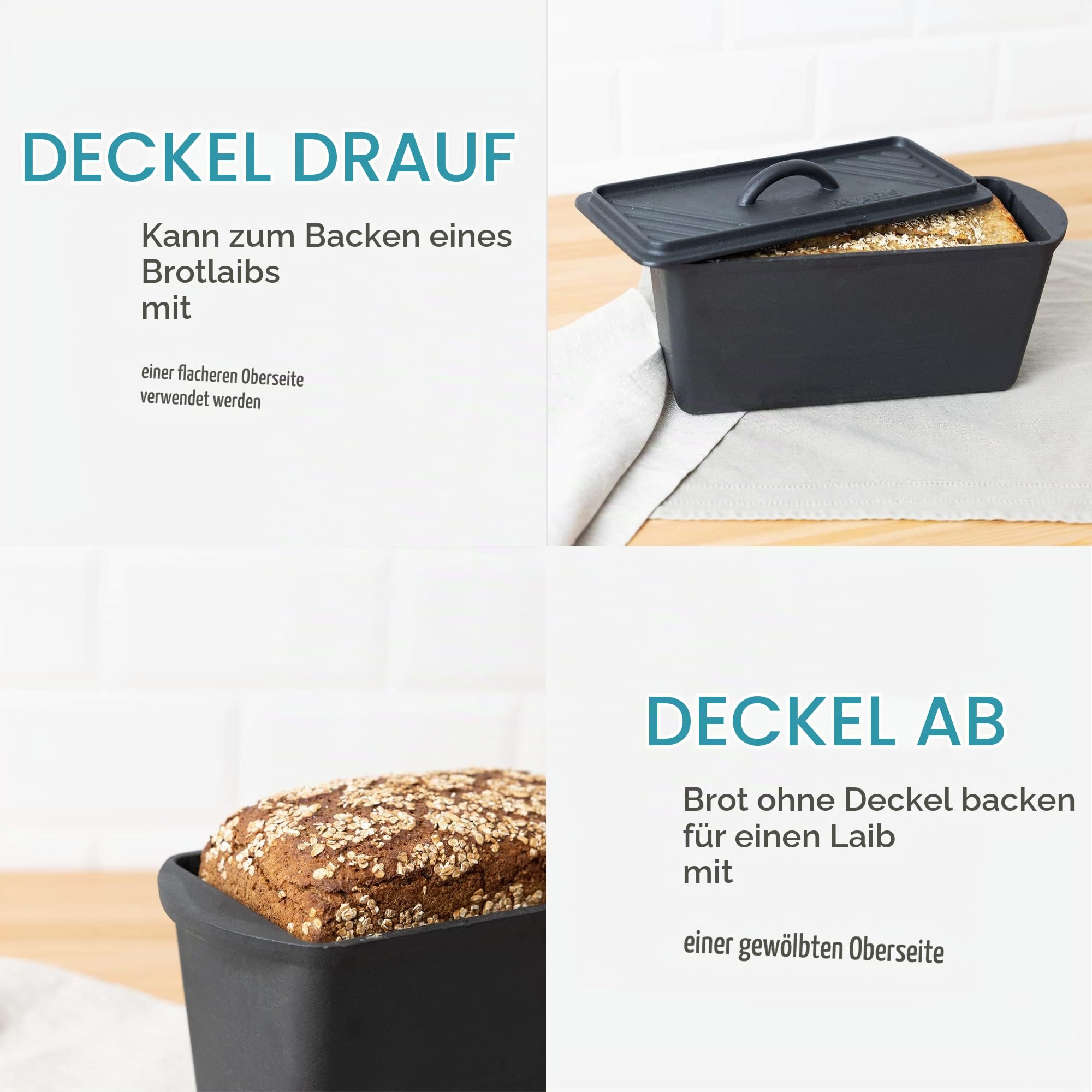 navaris-brotbackform-gusseisen-34cm-mit-deckel-kastenform image 6
